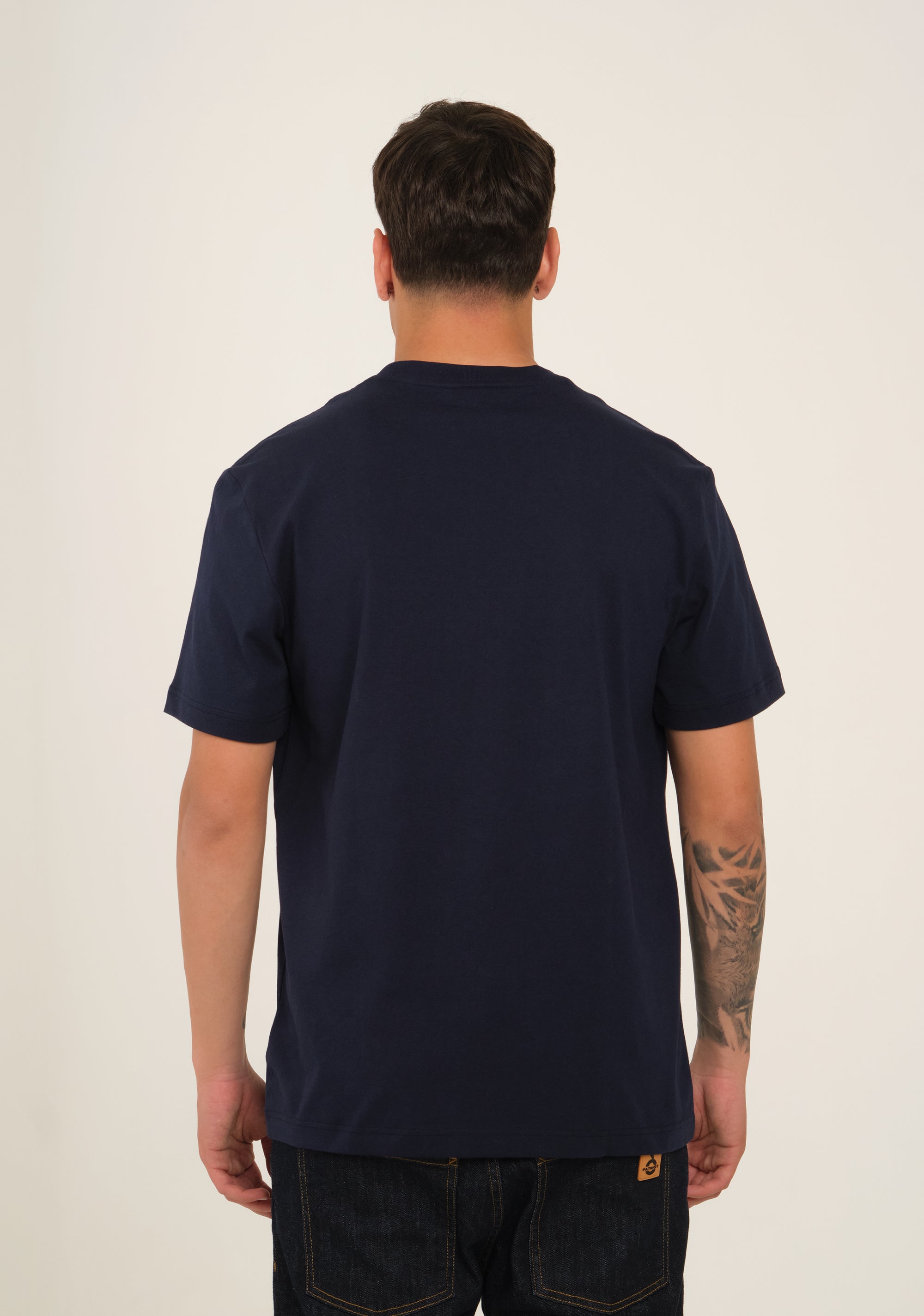 T-shirt in jersey con bordo
