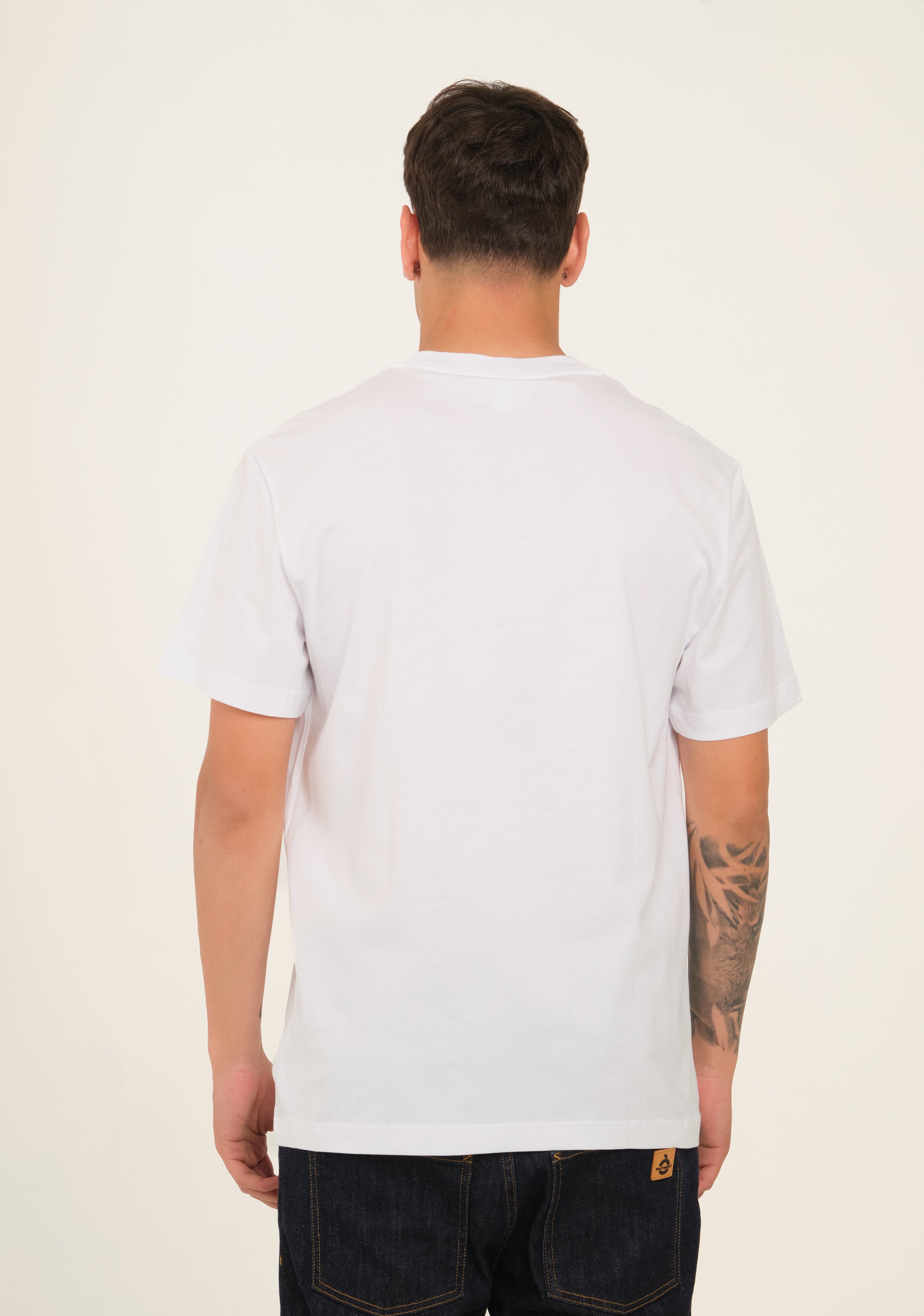 T-shirt in jersey con bordo