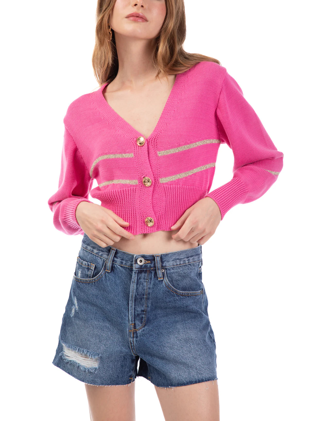 Cardigan a righe