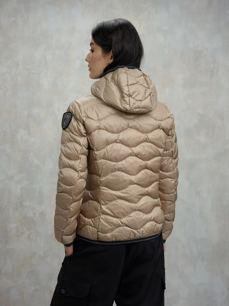 Piumino ad onde Camelia