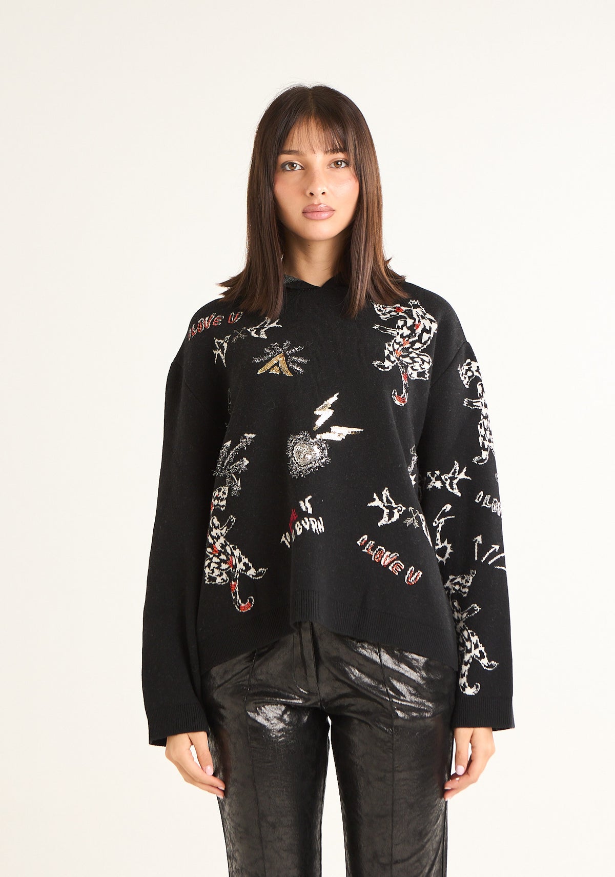 Maglia con ricami
