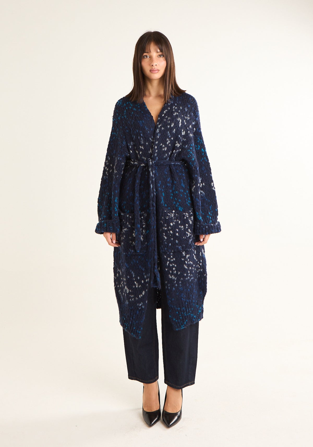 Cappotto in maglia spess