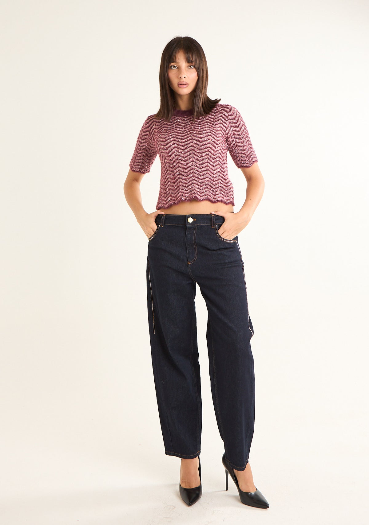 Jeans a gambe ampie