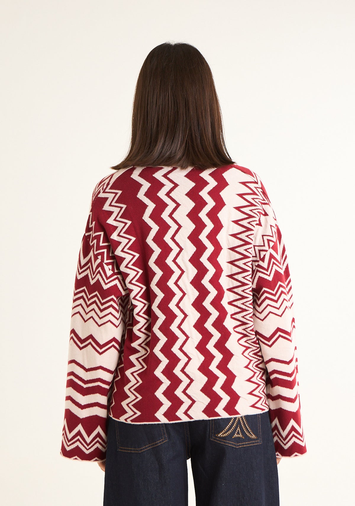 Maglia a fantasia chevron