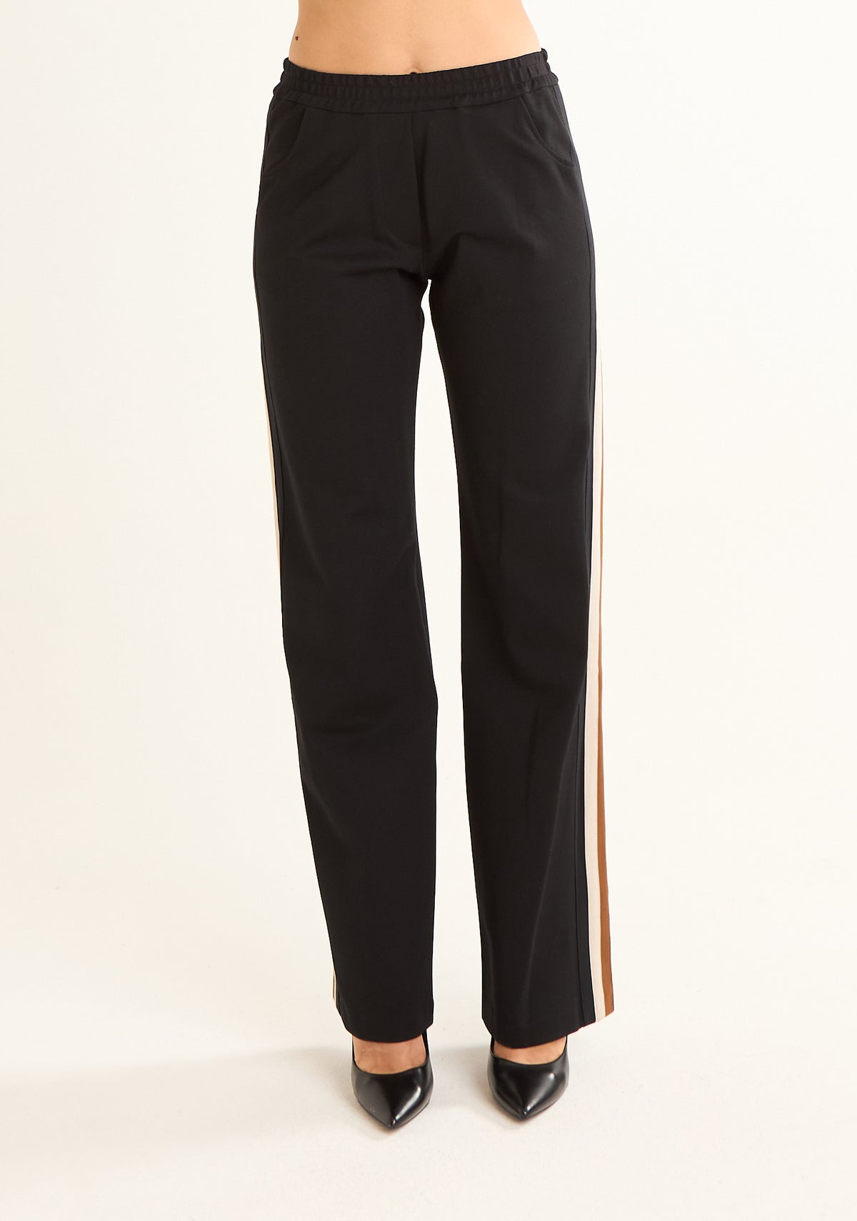Pantalone con bande laterali
