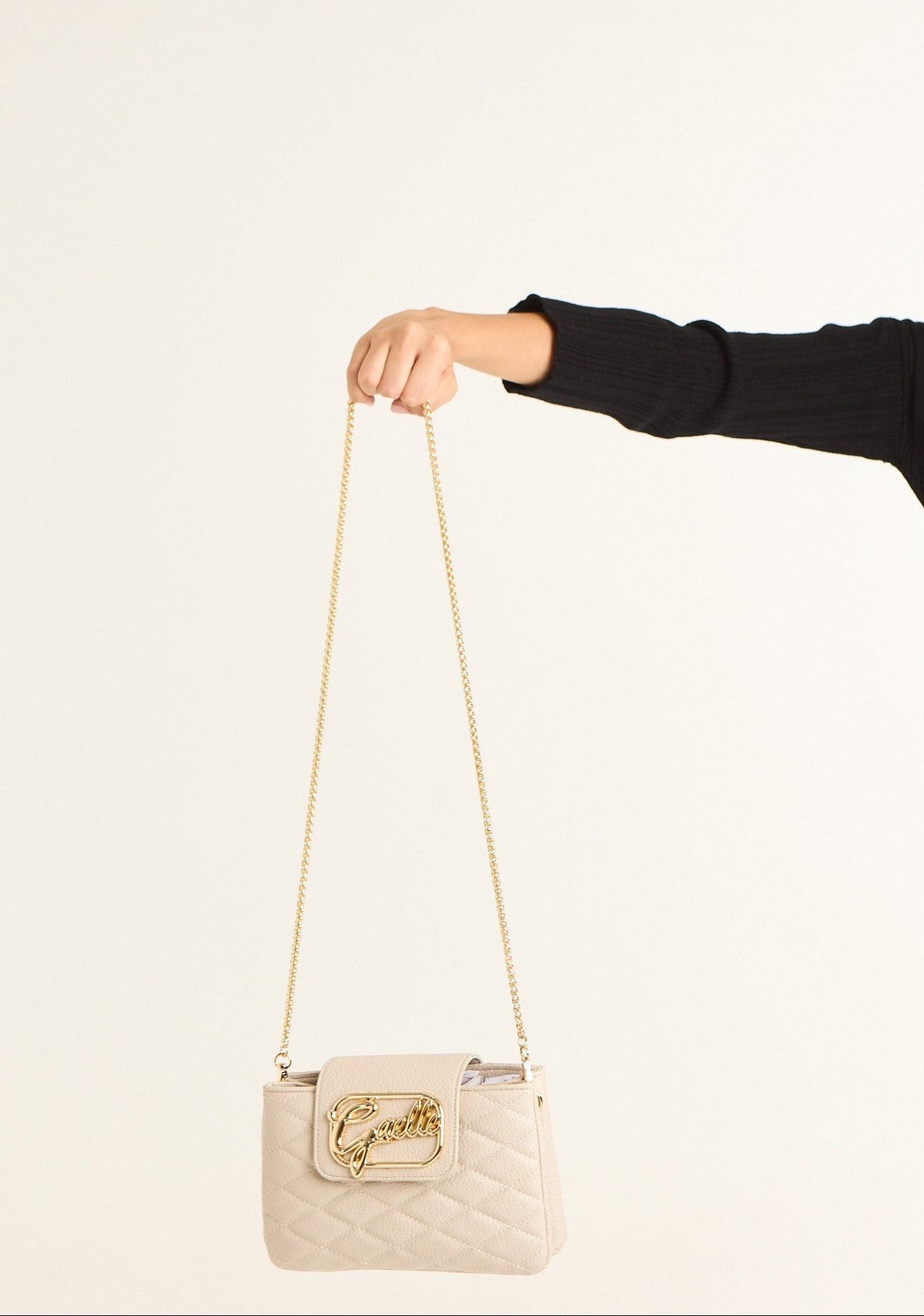 Pochette mini con logo corsivo