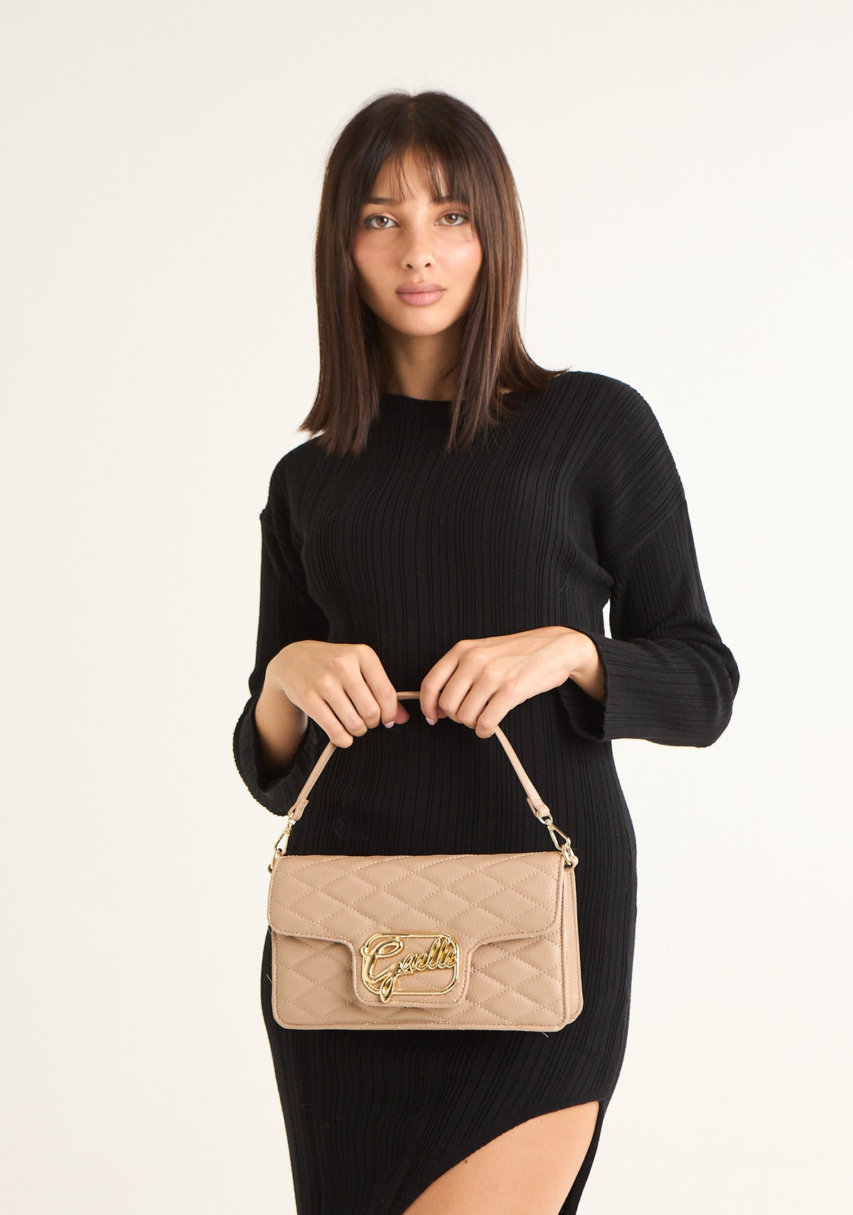 Borsa regular con logo corsivo