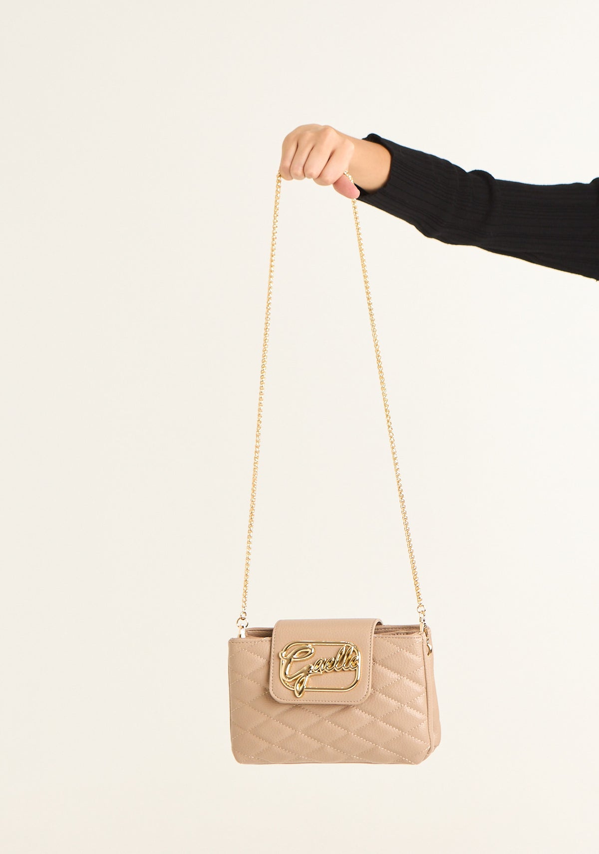 Pochette mini con logo corsivo