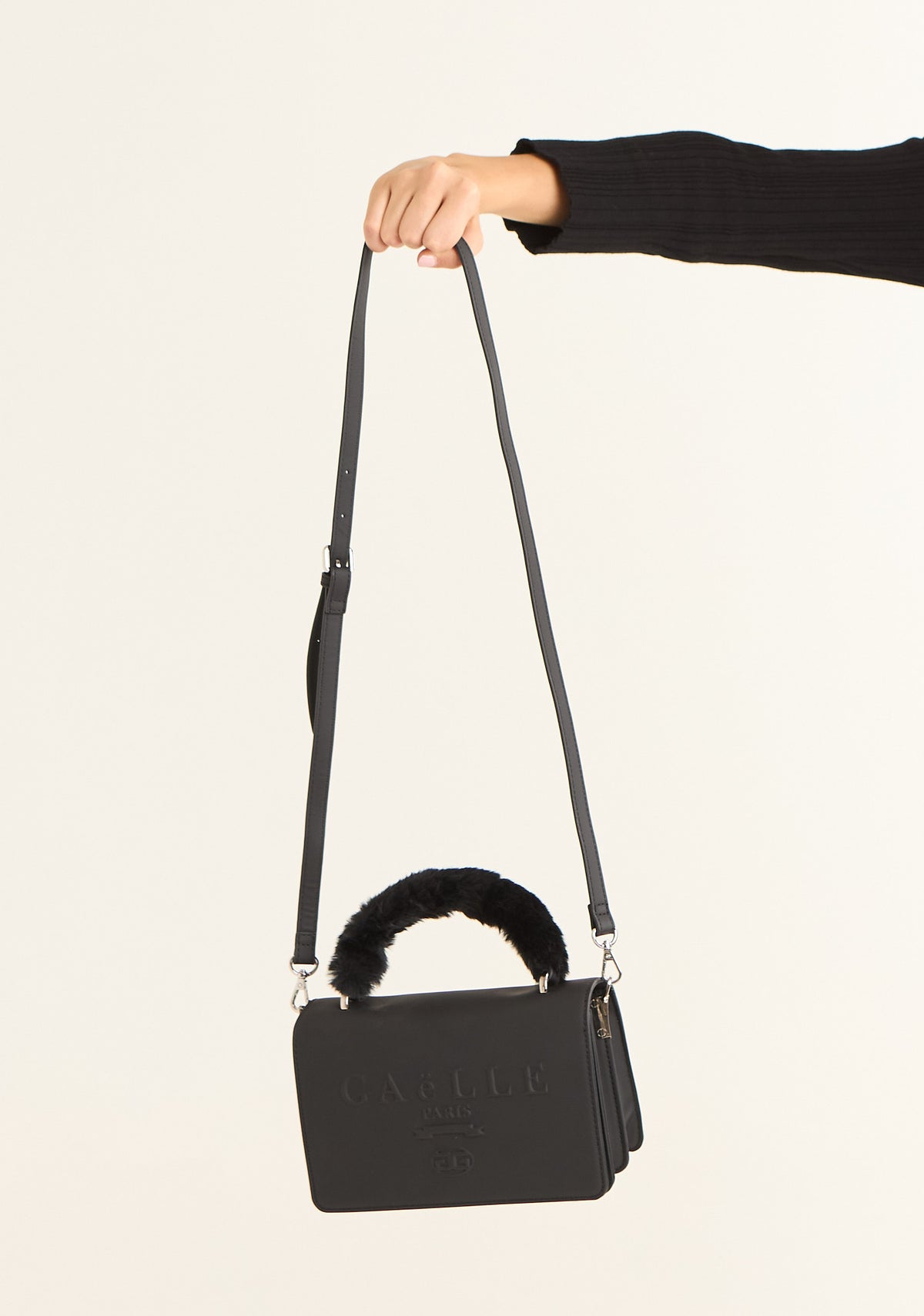 Borsa mini con manico in ecofur