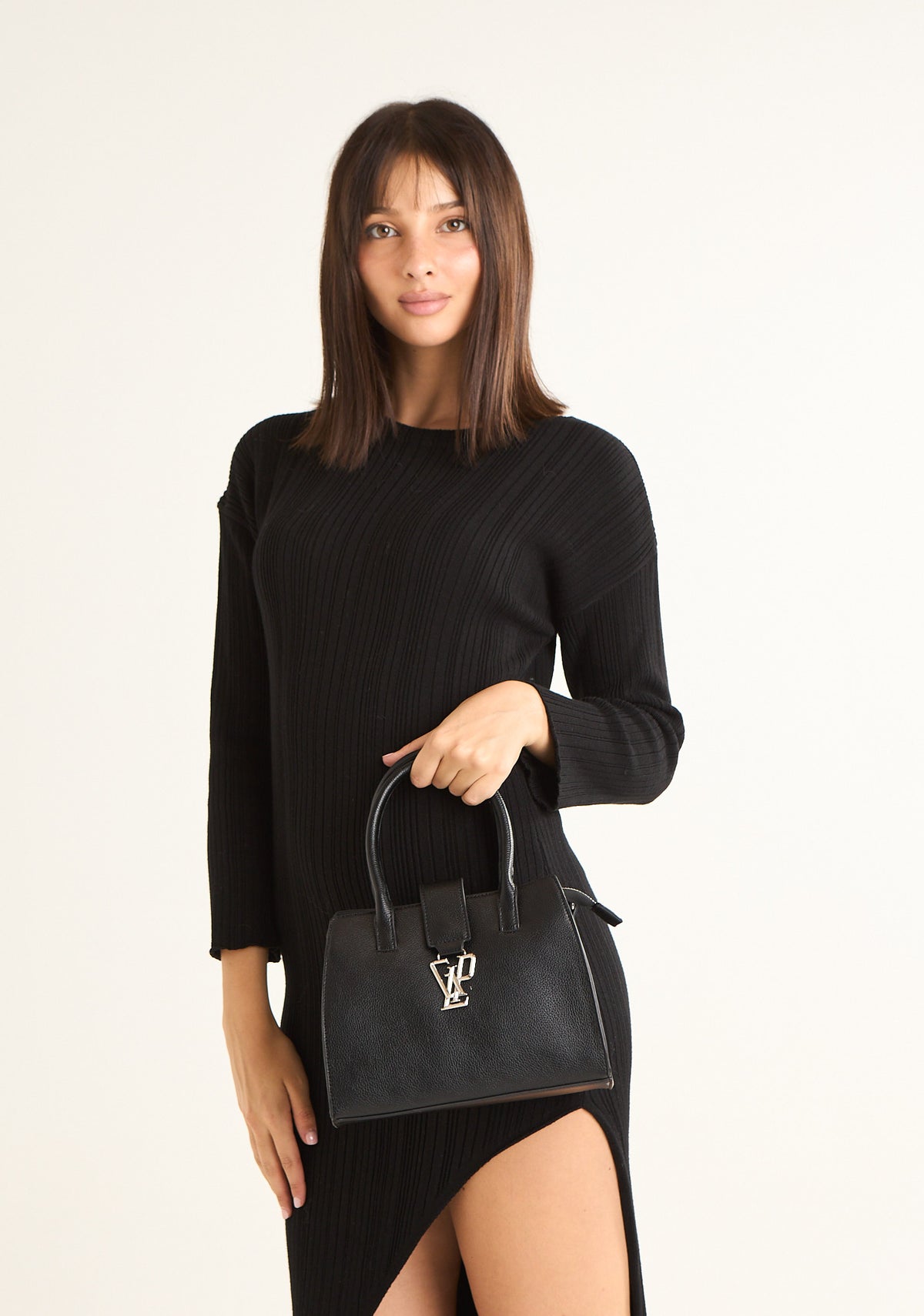 Borsa a mano con logo siglato