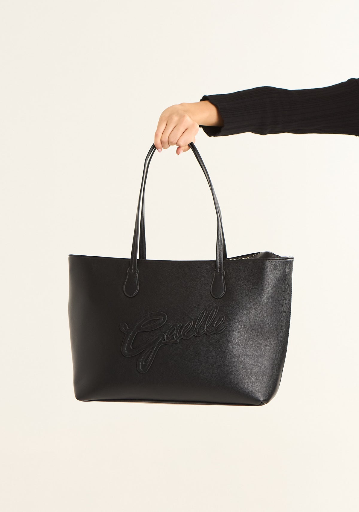 Borsa maxi shopper con patch college