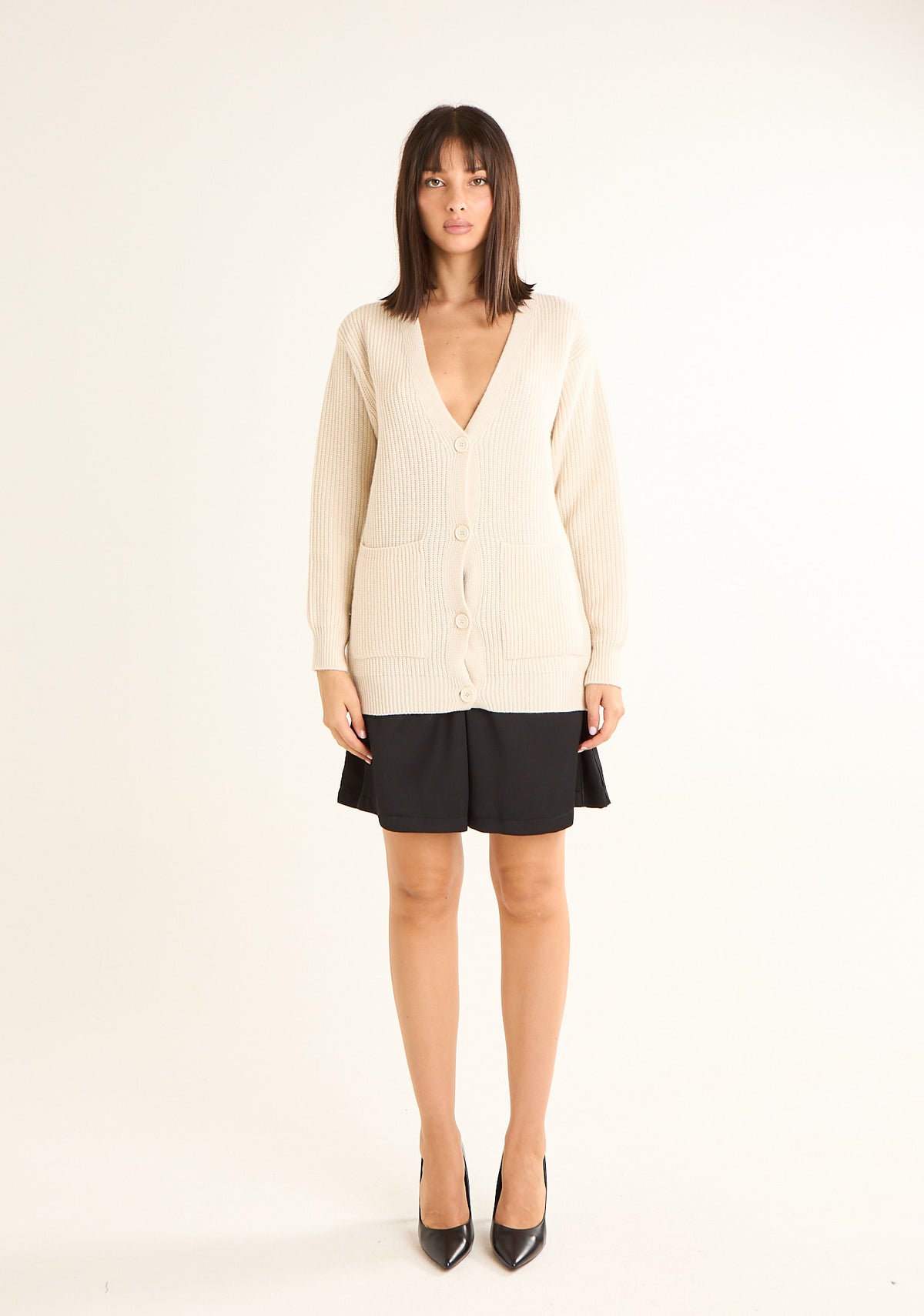 Cardigan con frange