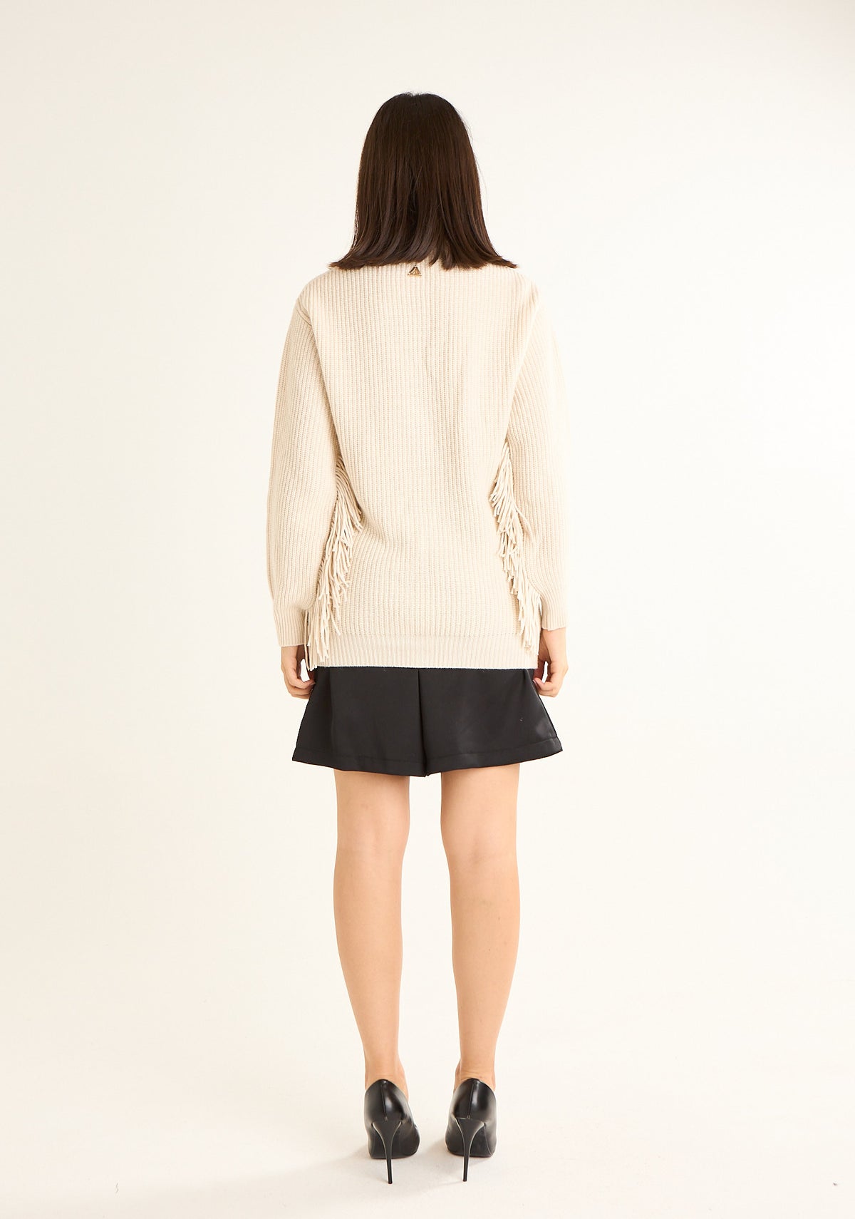 Cardigan con frange