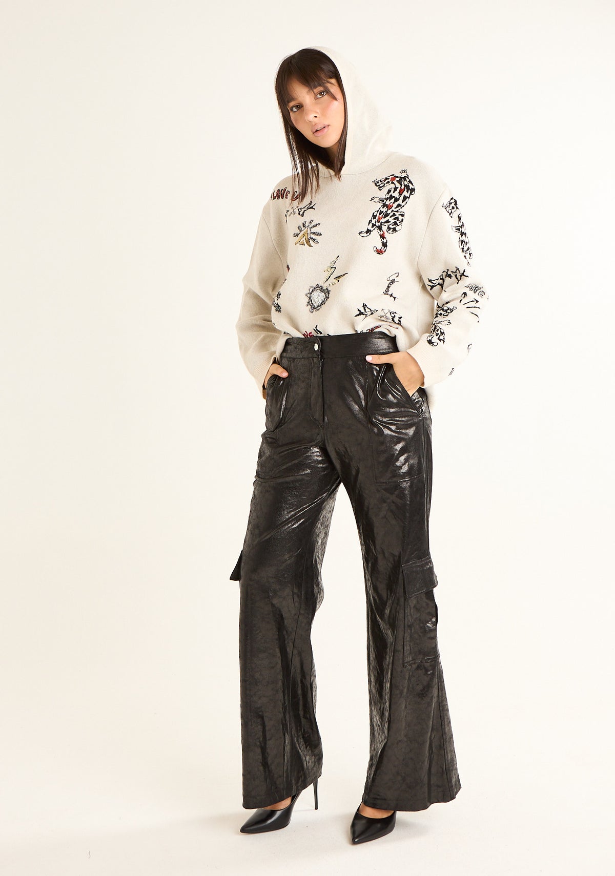 Pantalone cargo a palazzo