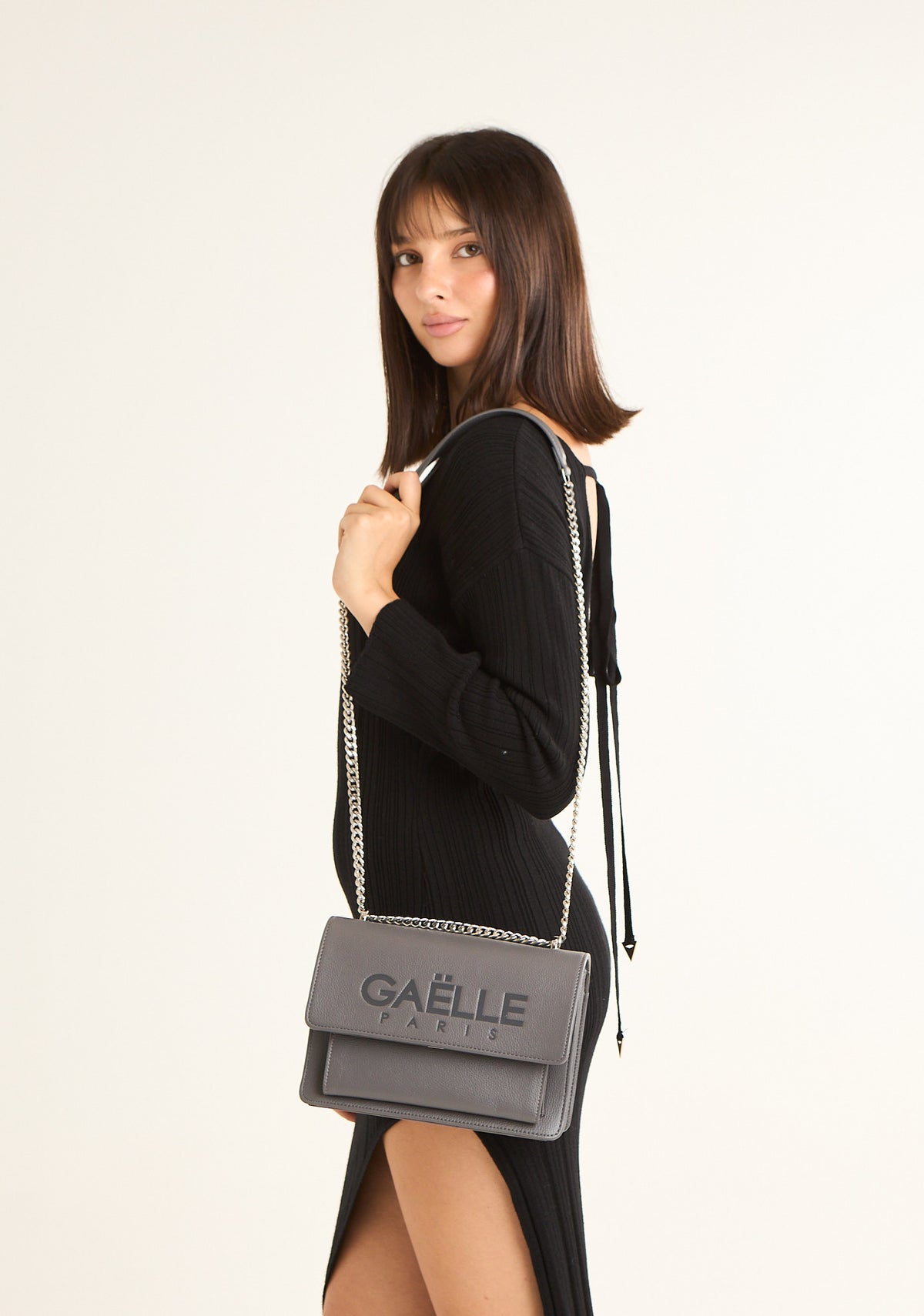 Borsa a tracolla con maxi logo