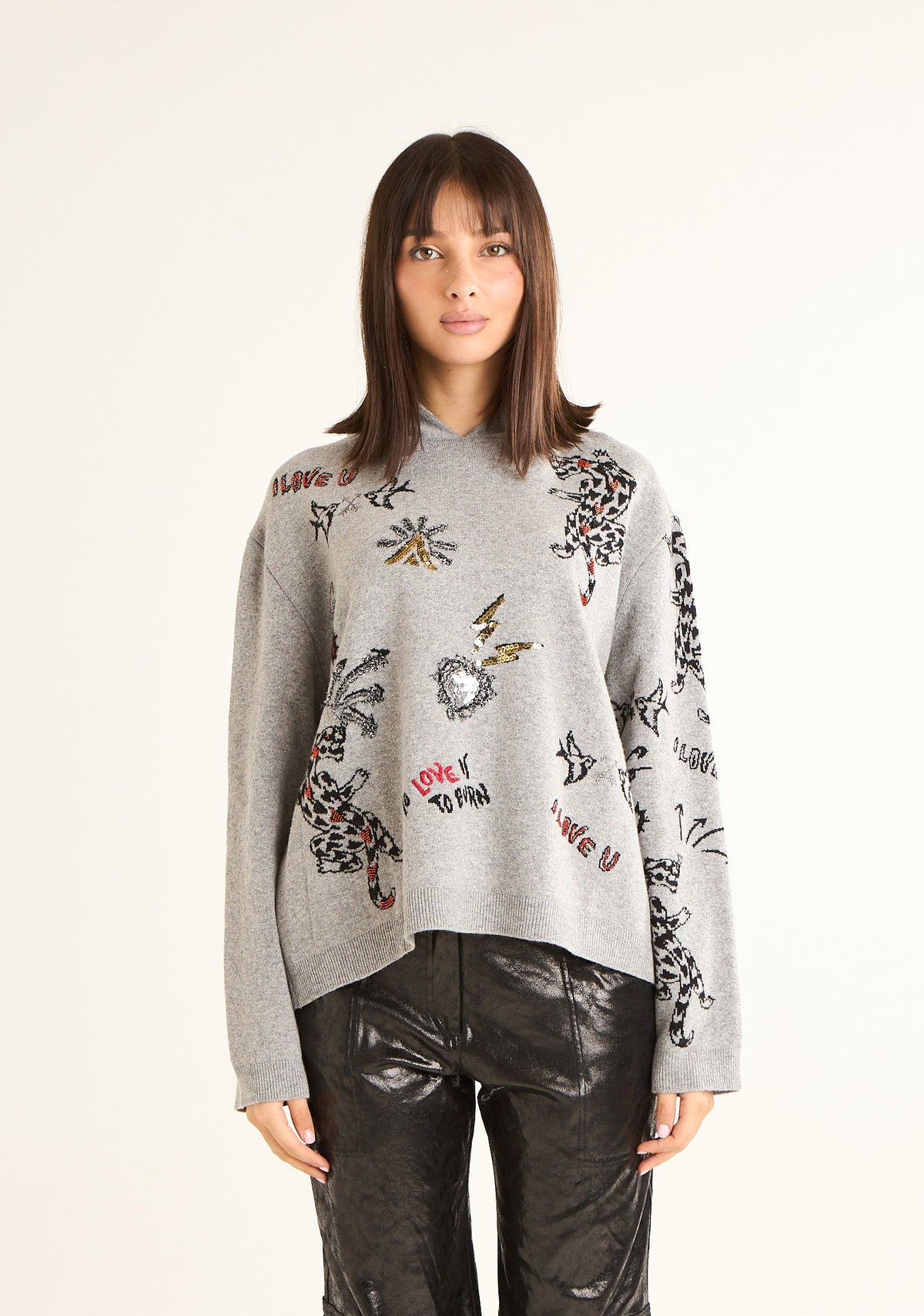 Maglia con ricami
