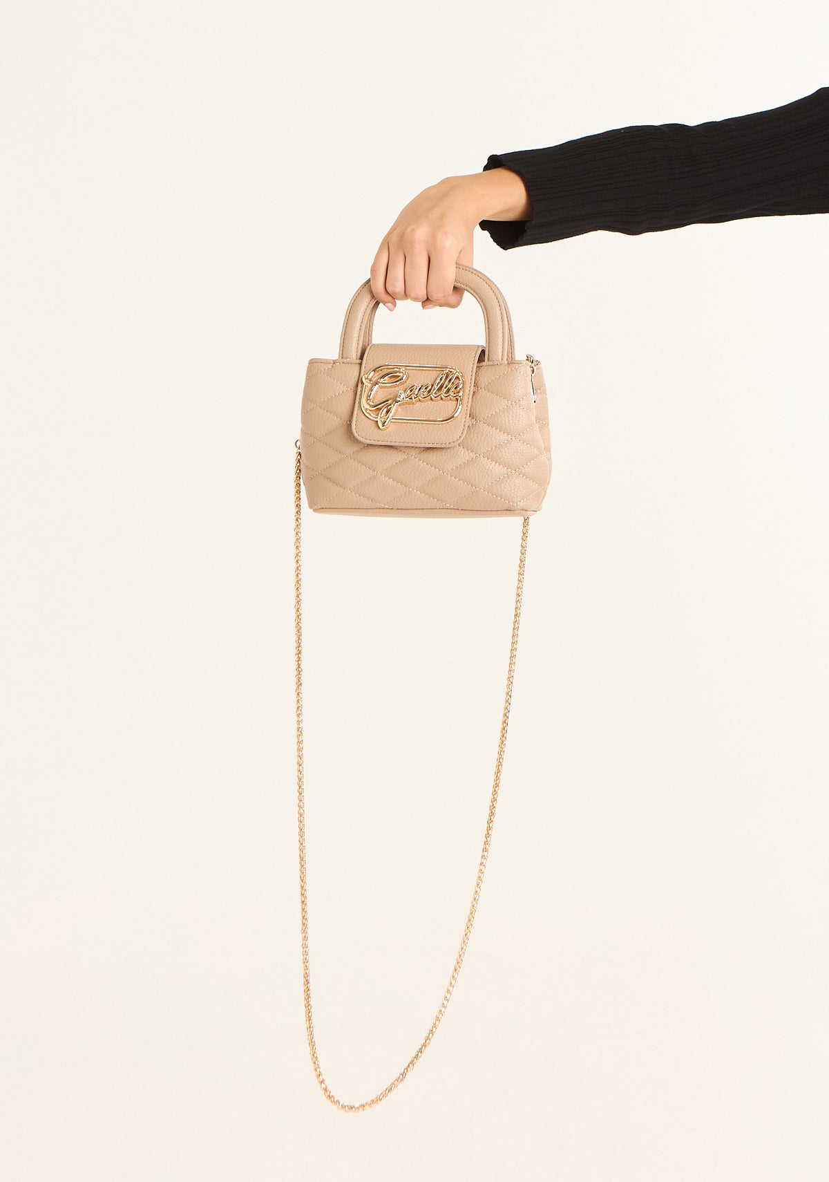 Borsa mini con logo corsivo