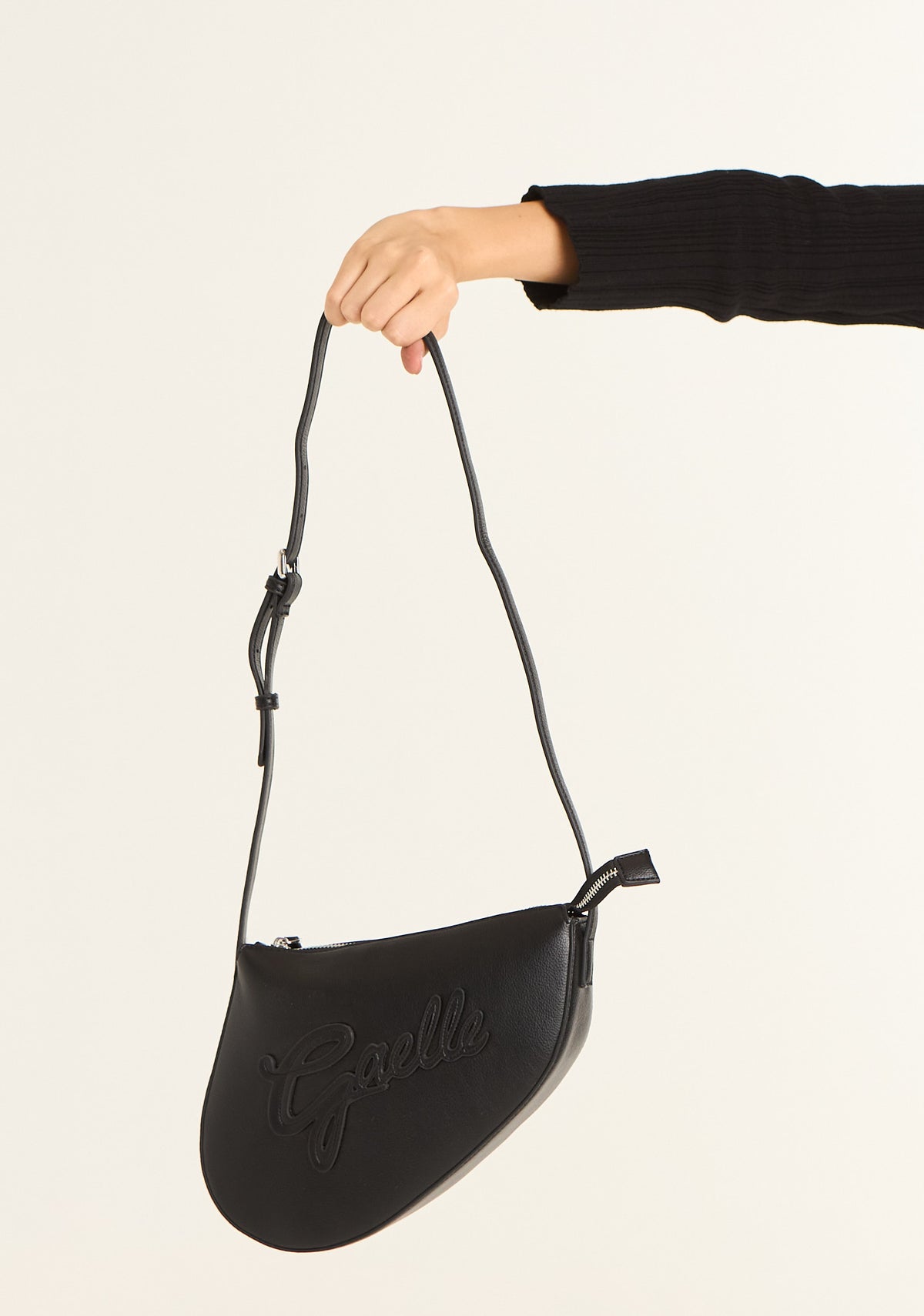 Borsa a sella con maxi patch logato