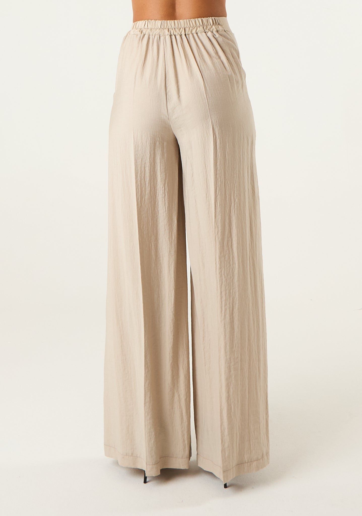 Pantalone palazzo in seta lavata