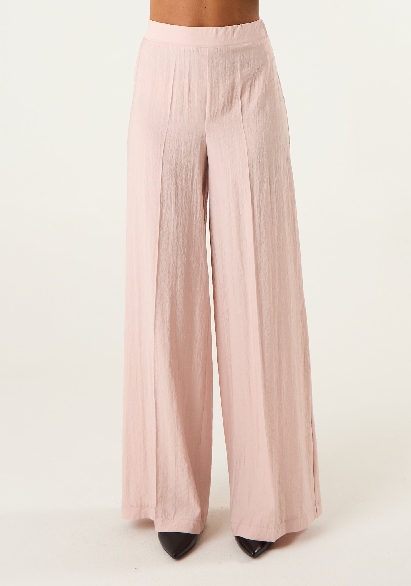 Pantalone palazzo in seta lavata
