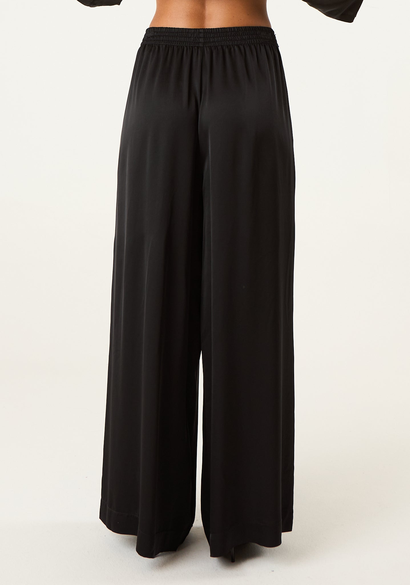 Pantalone palazzo in seta lavata
