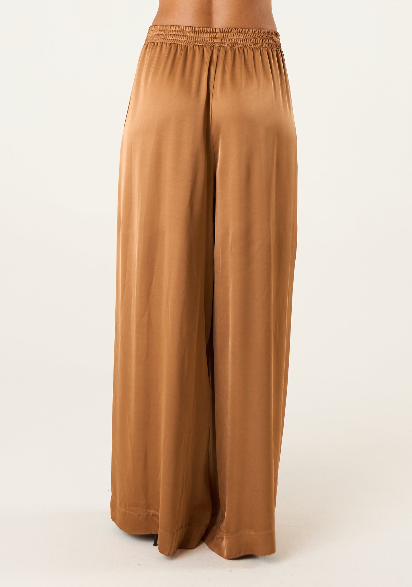 Pantalone palazzo in seta lavata