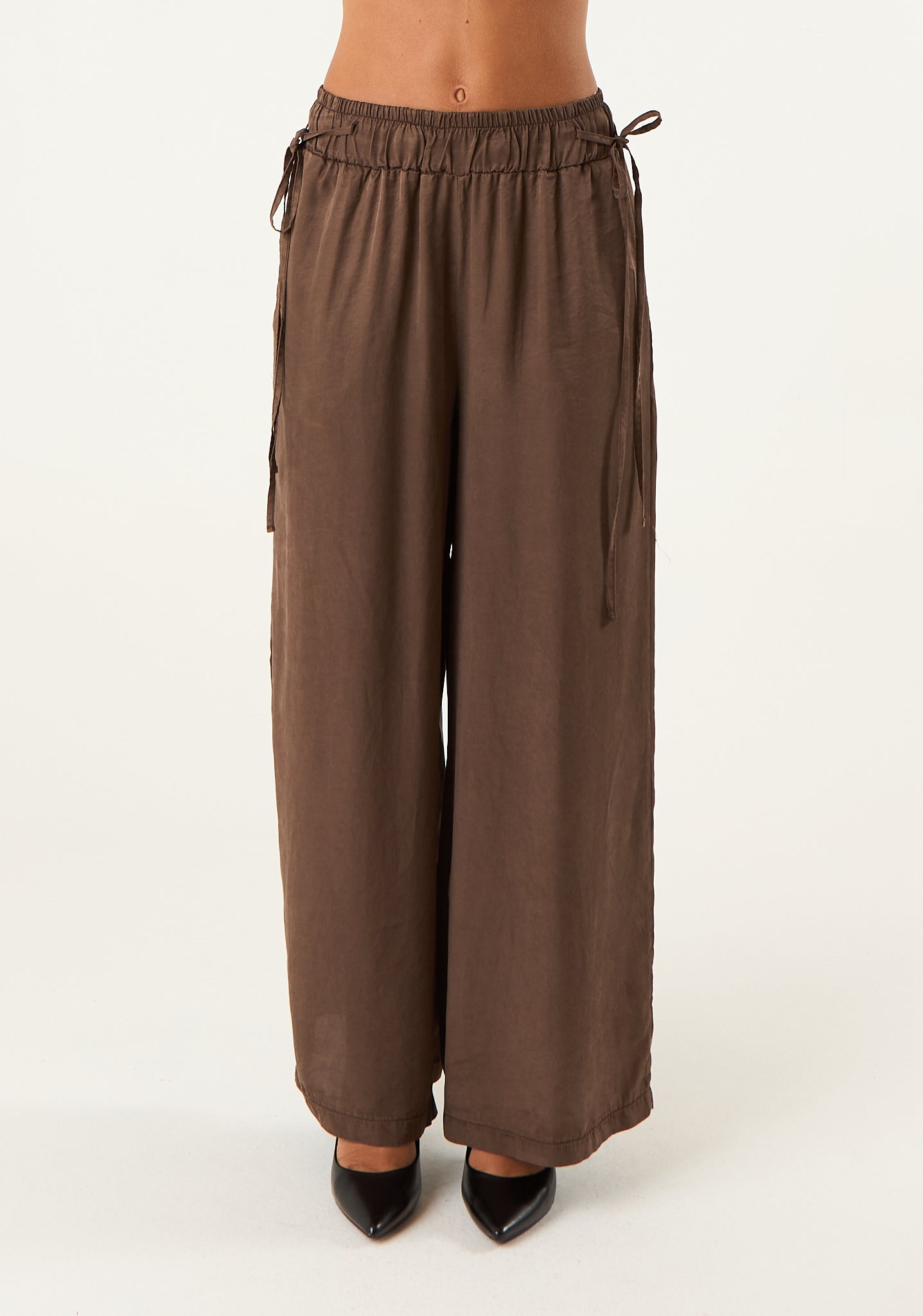 Pantalone palazzo in seta lavata
