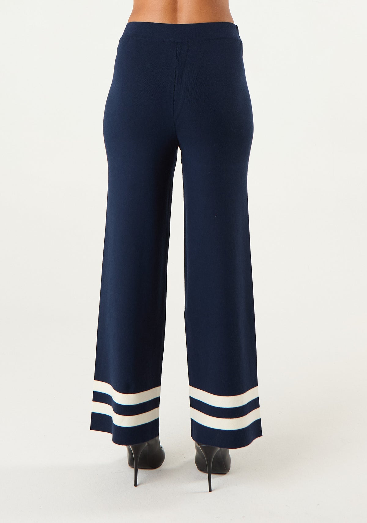 Pantalone palazzo in maglia