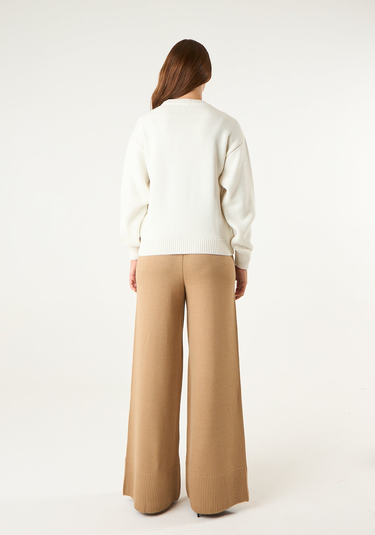 Pullover con logo lurex