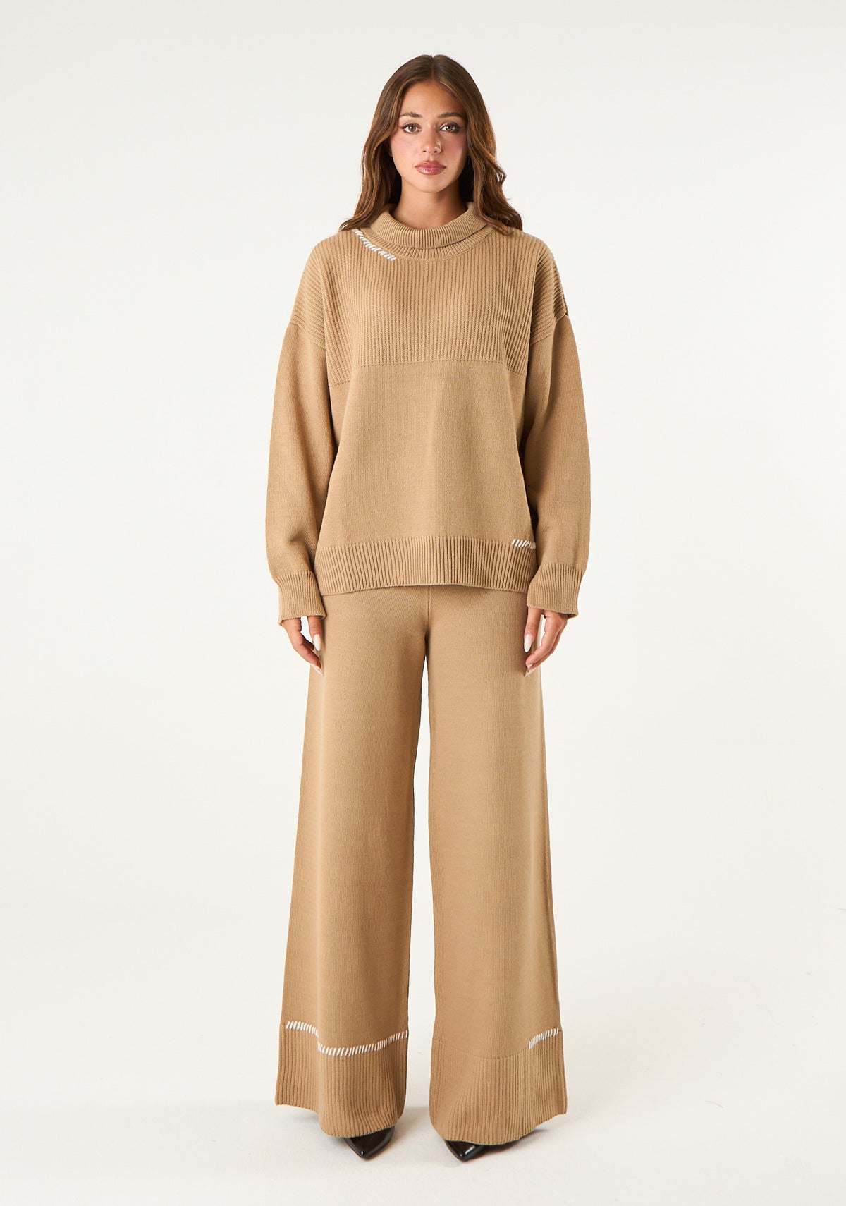 Pullover in maglia rasata