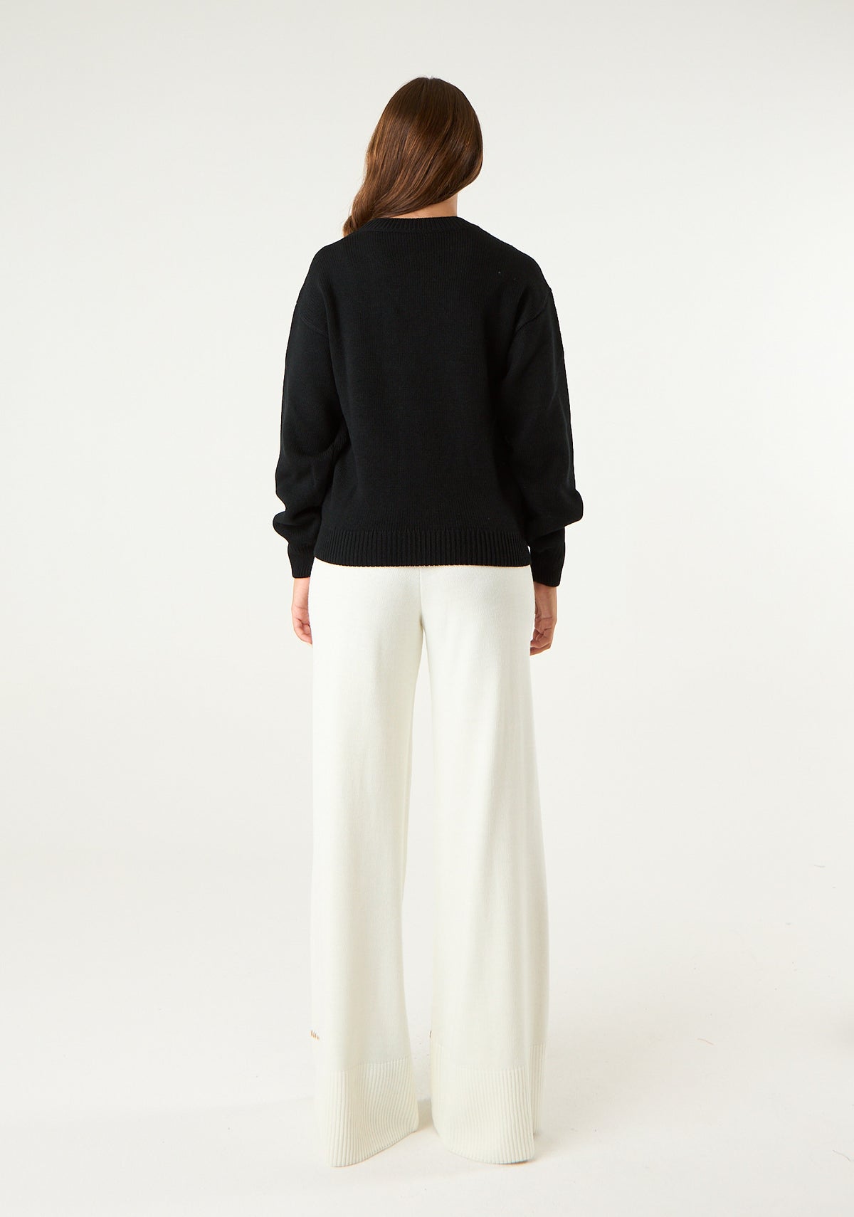 Pullover con logo lurex