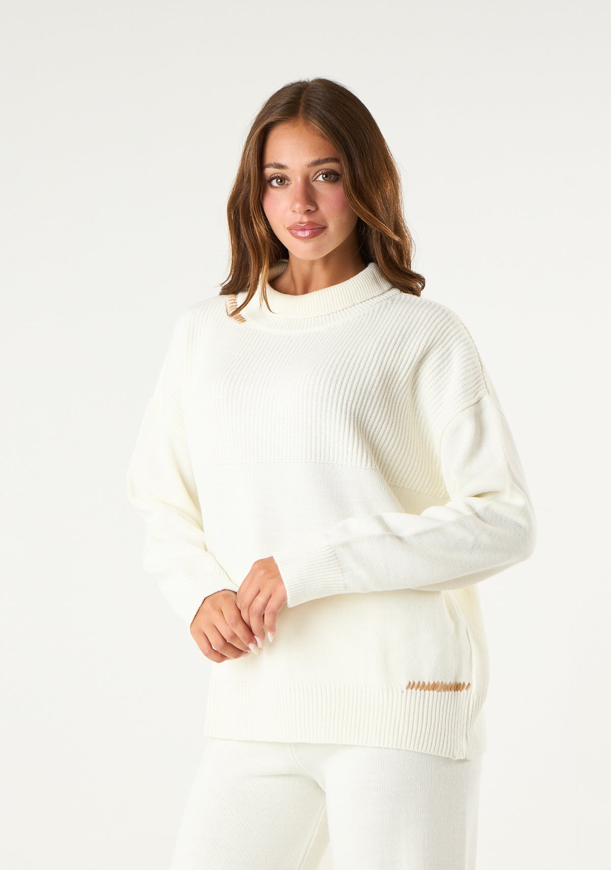 Pullover in maglia rasata