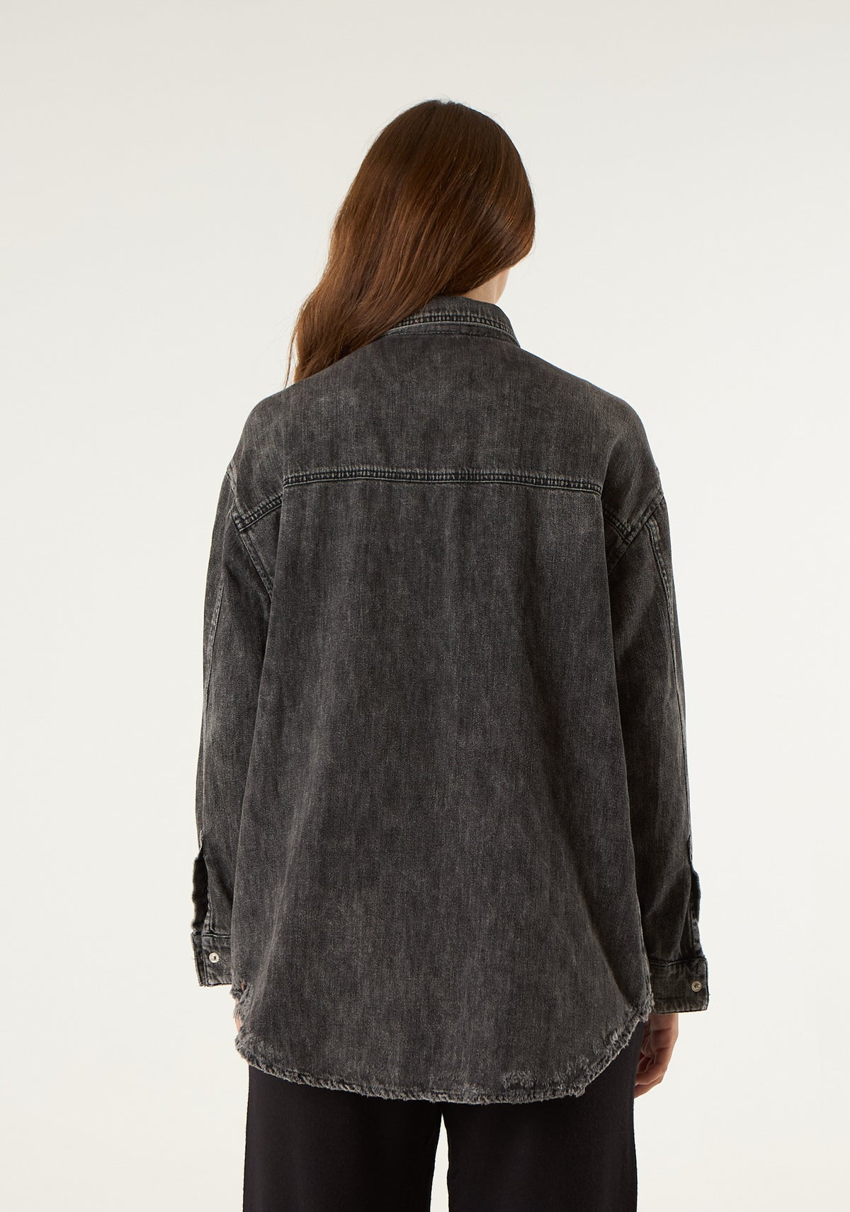 Camicia in denim slavato
