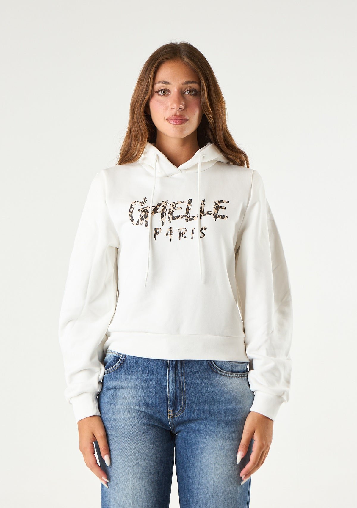 Felpa con logo animalier