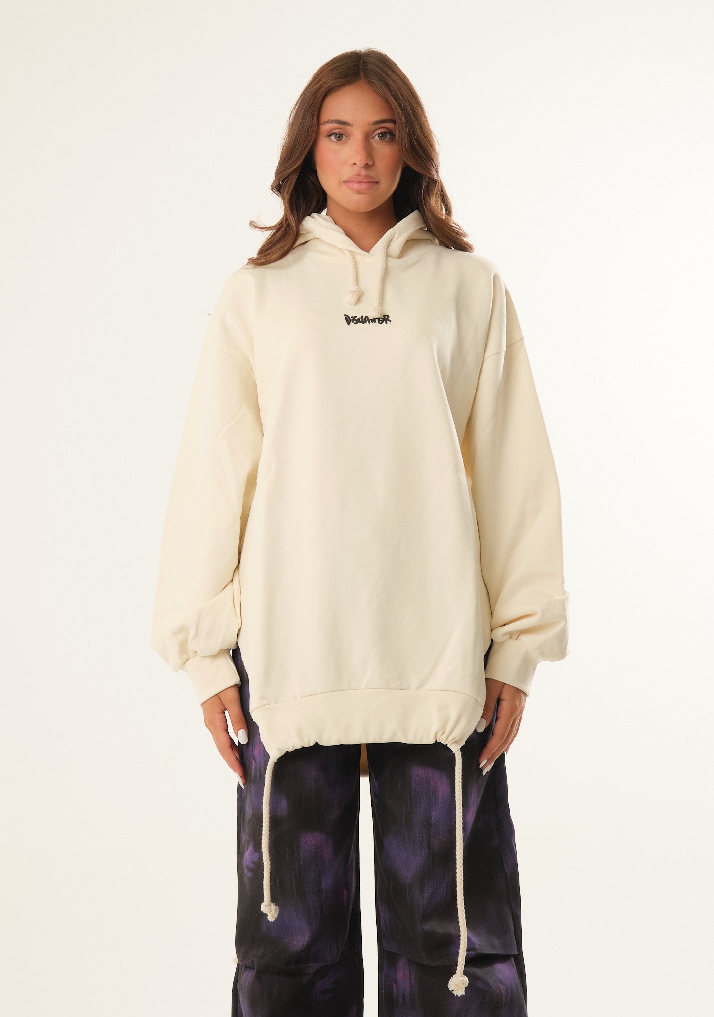 Felpa maxi con stampa