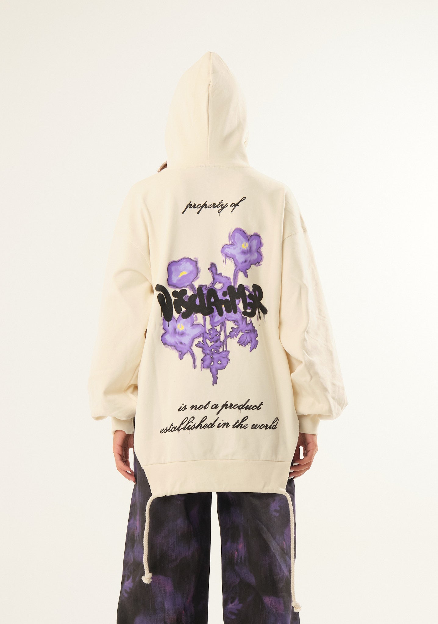 Felpa maxi con stampa