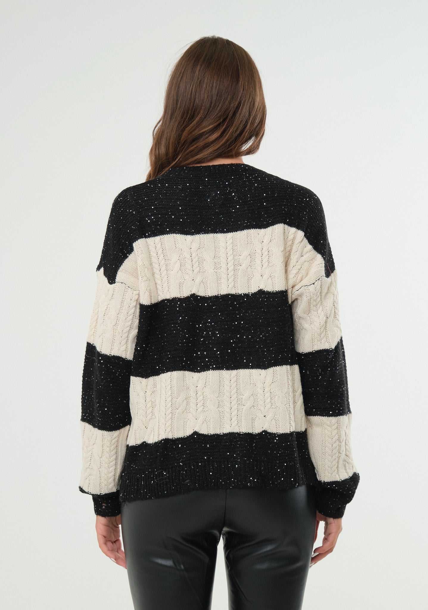 Cardigan a righe