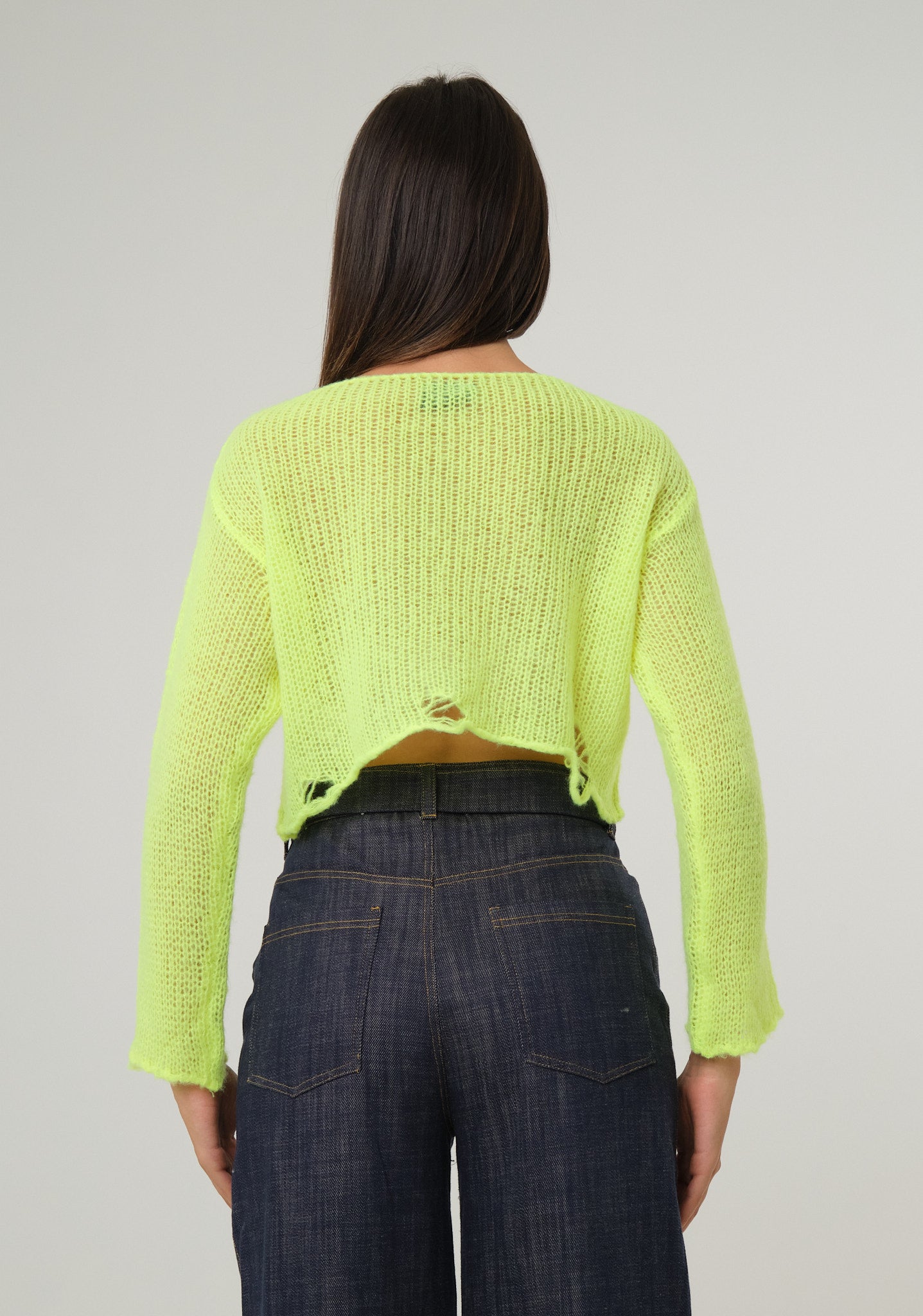 Maglia crop fluo