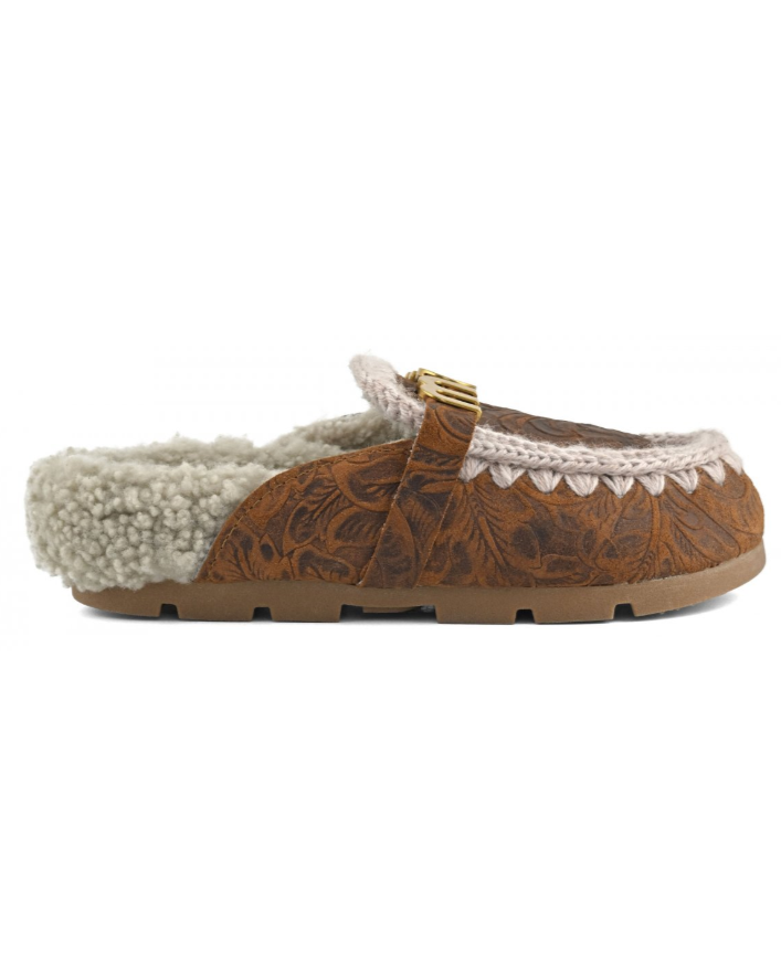 Eskimo Sabot Winter bio slide italian leather TEXCOG