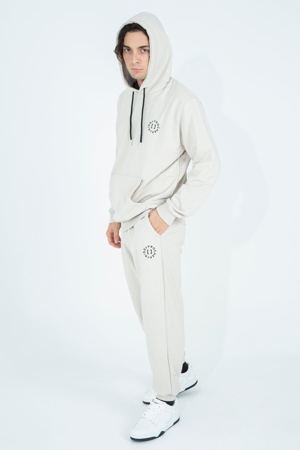 Tracksuit trousers with round logo