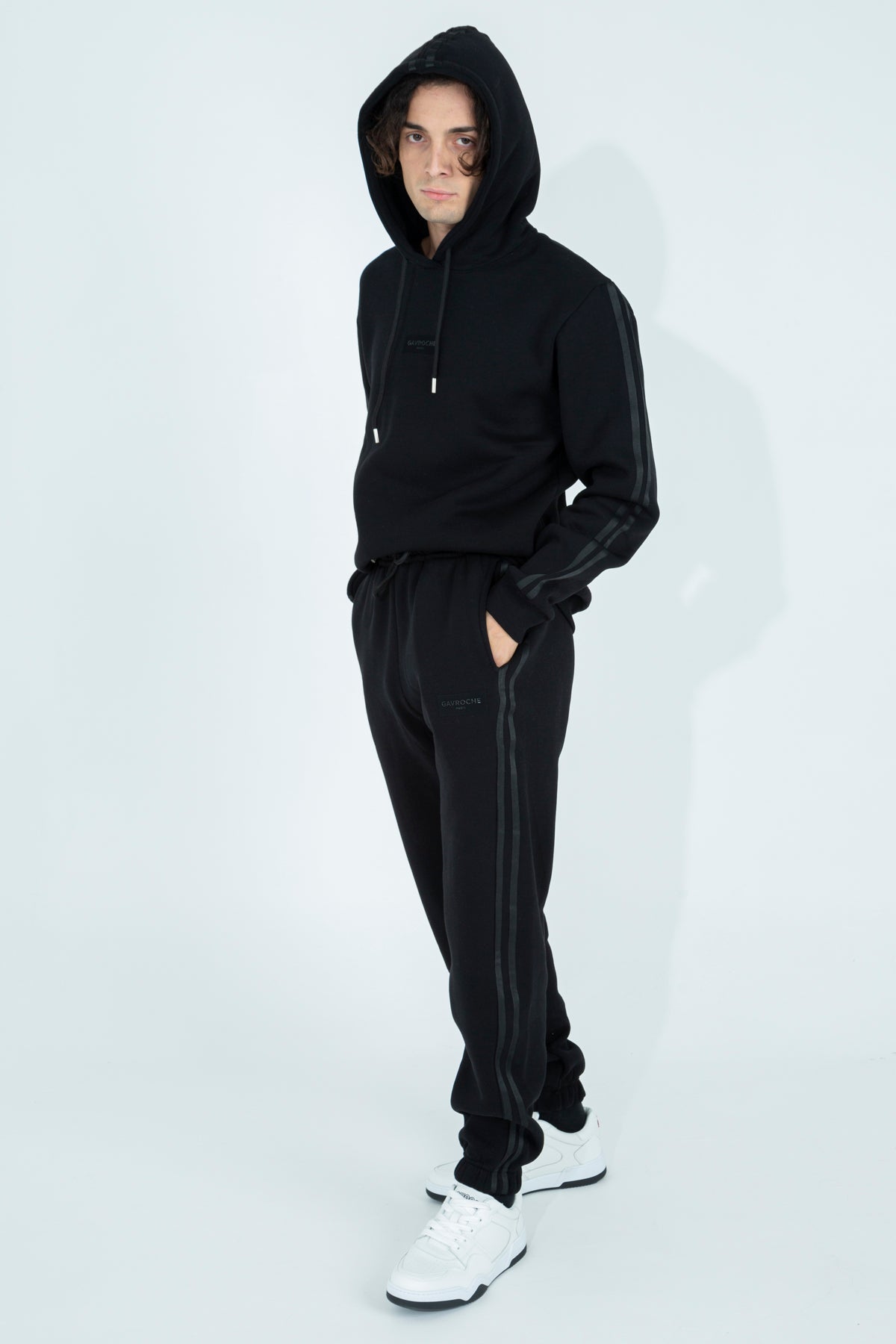Tracksuit trousers with side stripes