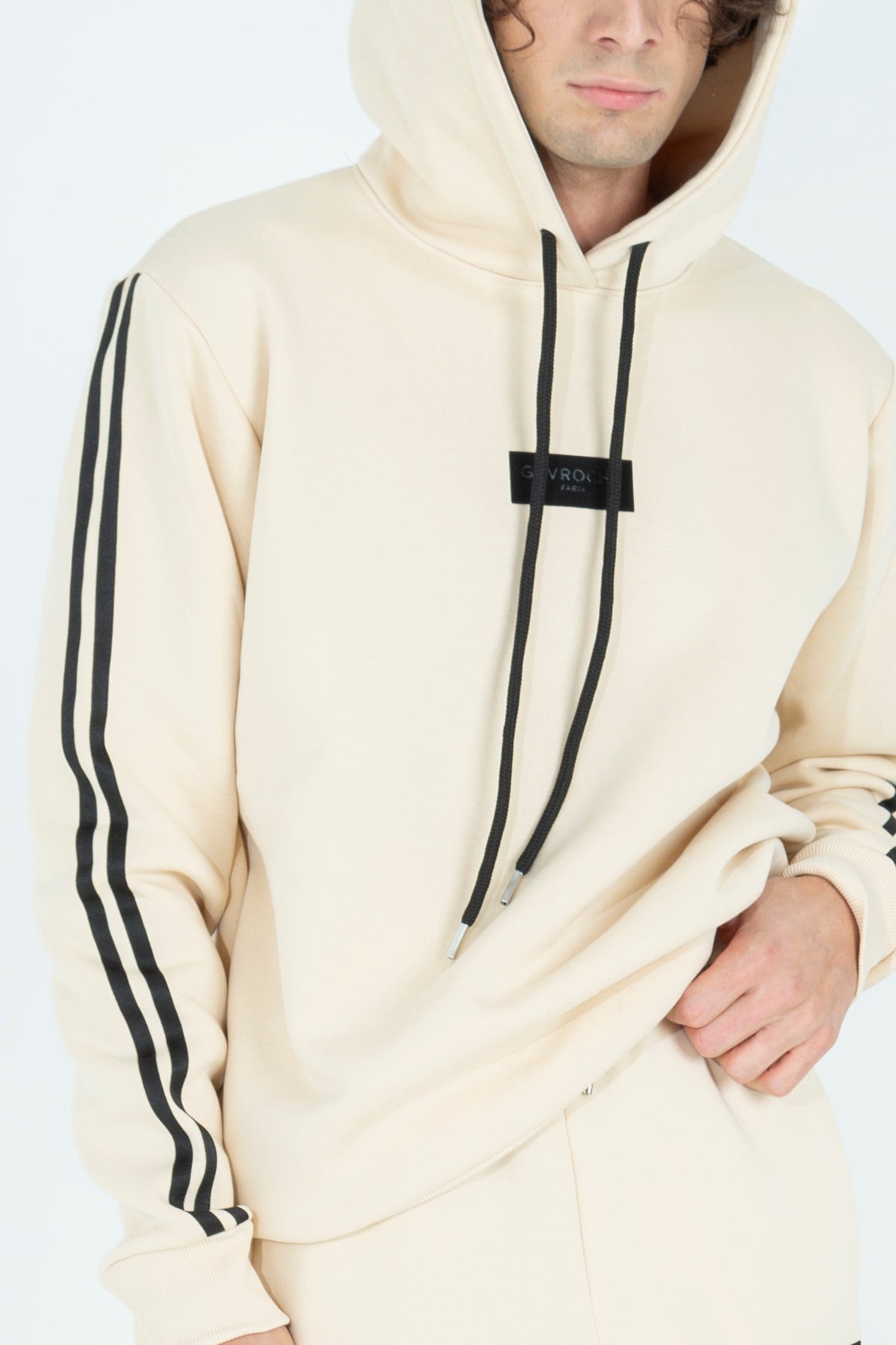 Sweatshirt with side stripes