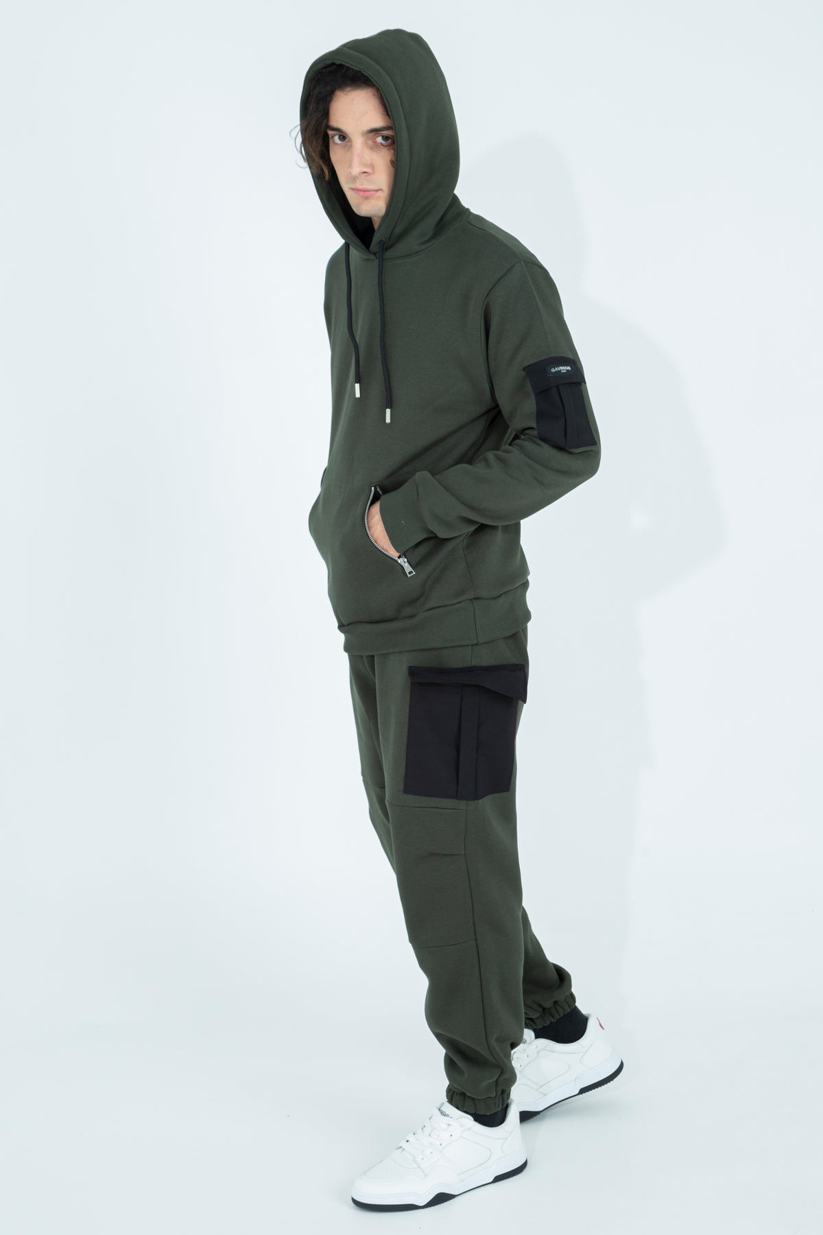 Cargo tracksuit pants with pocket detail