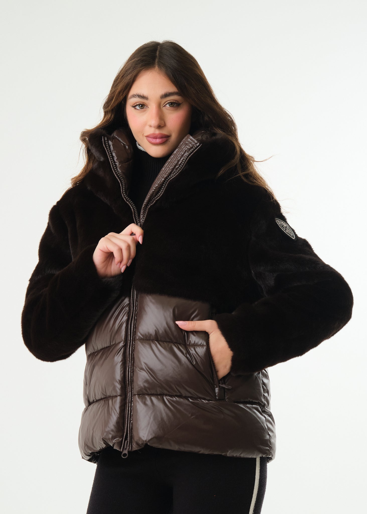 Piumino Fanevil con ecopelliccia