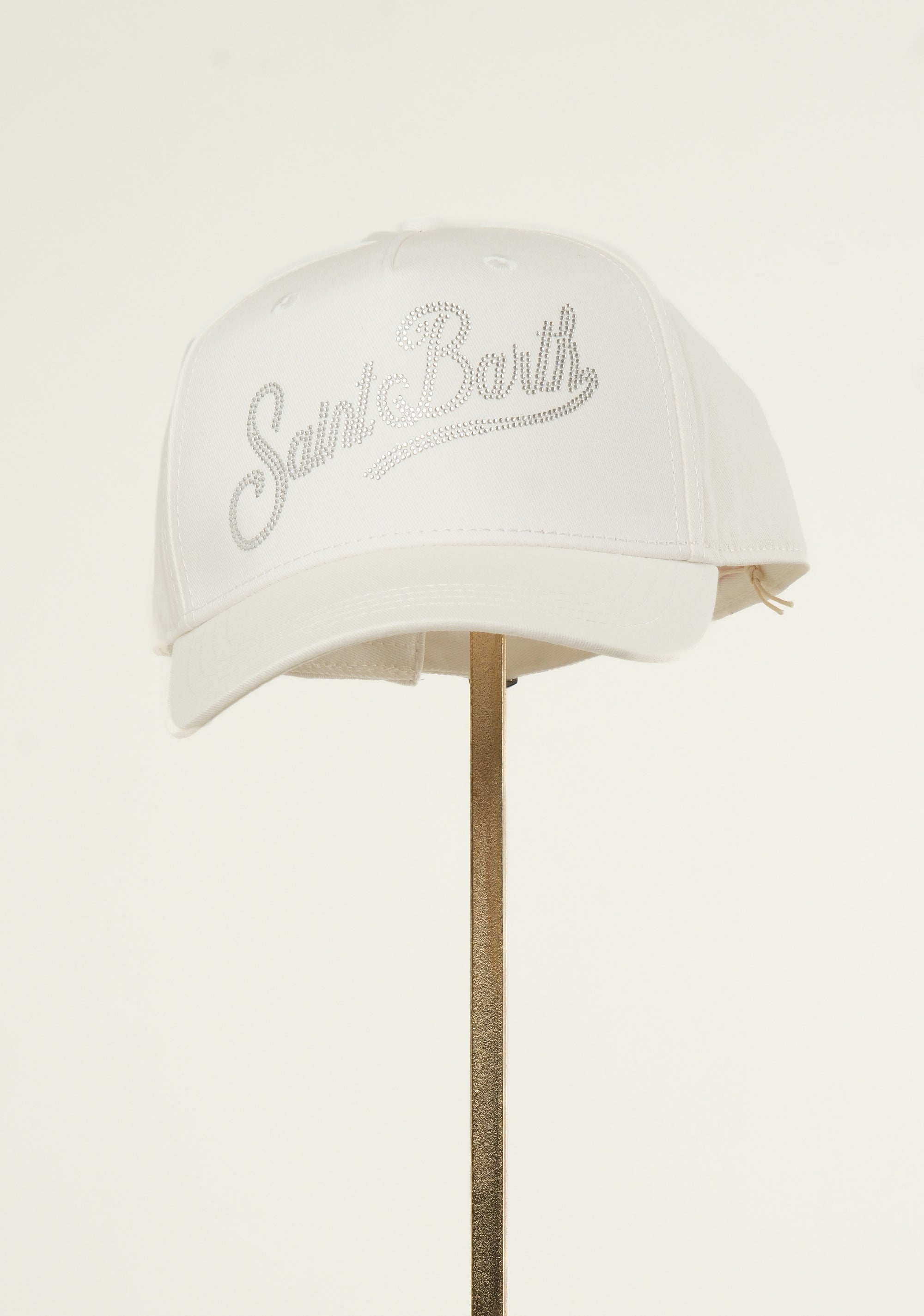 Cappellino da baseball in cotone con strass