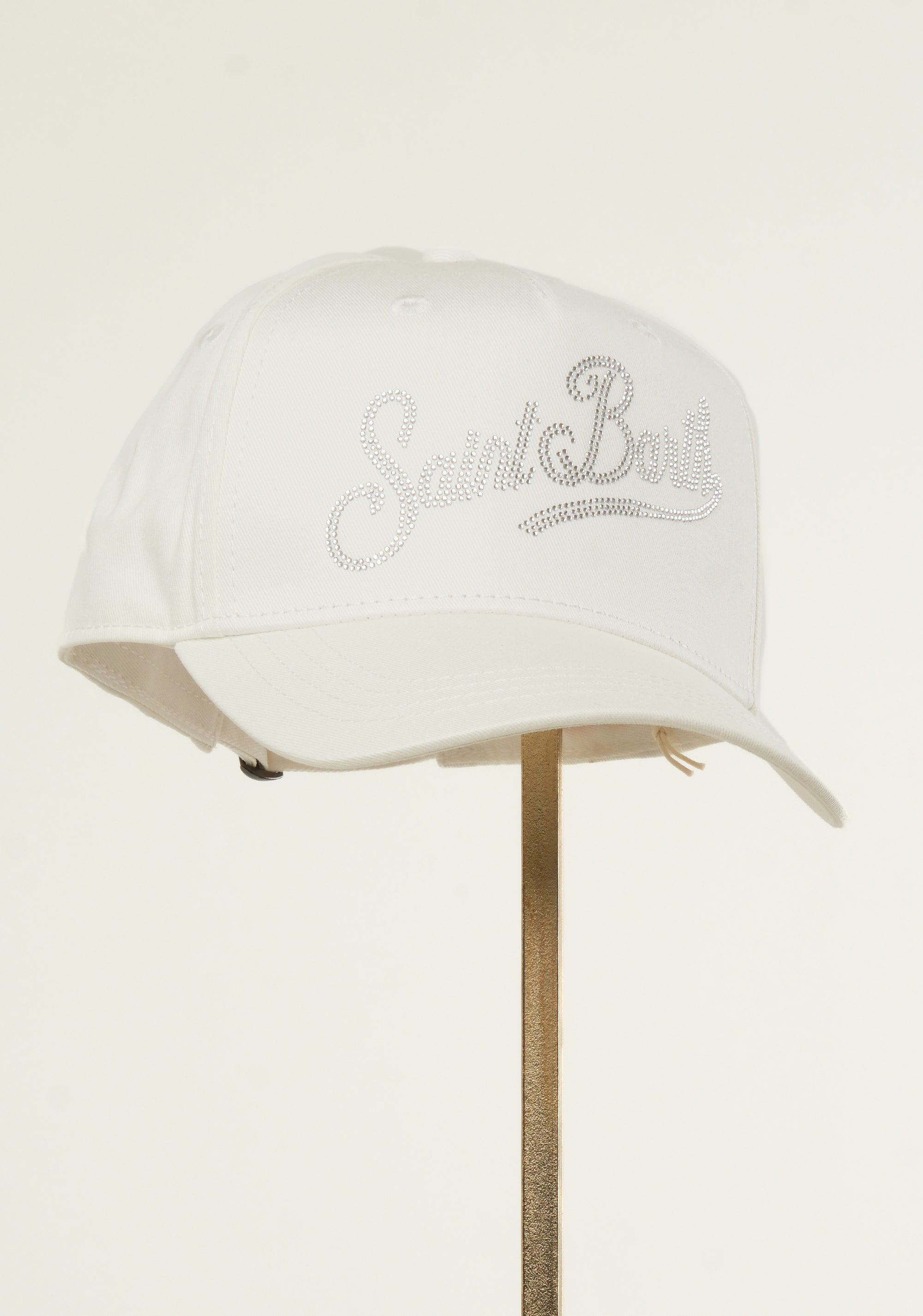 Cappellino da baseball in cotone con strass