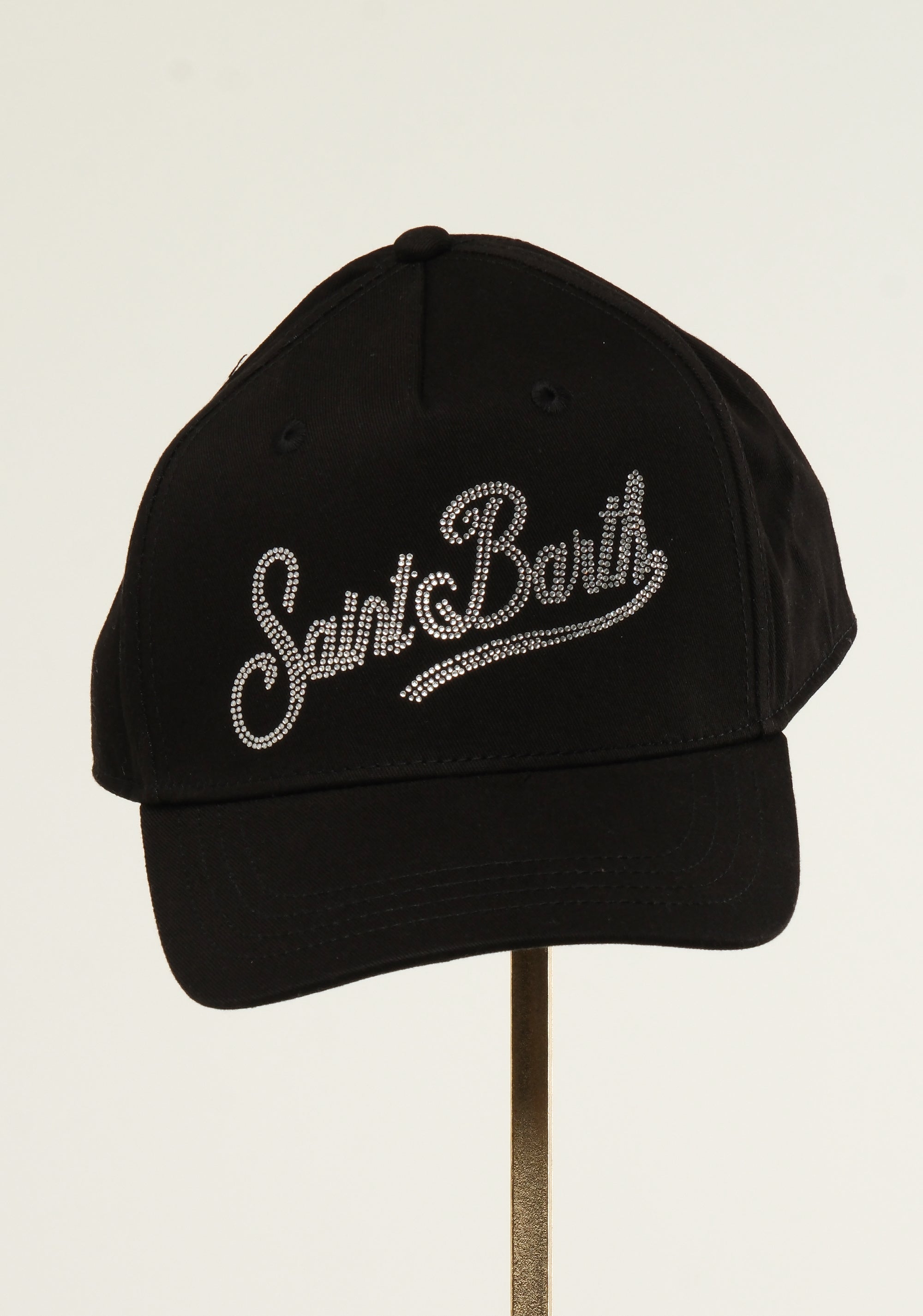 Cappellino da baseball in cotone con strass