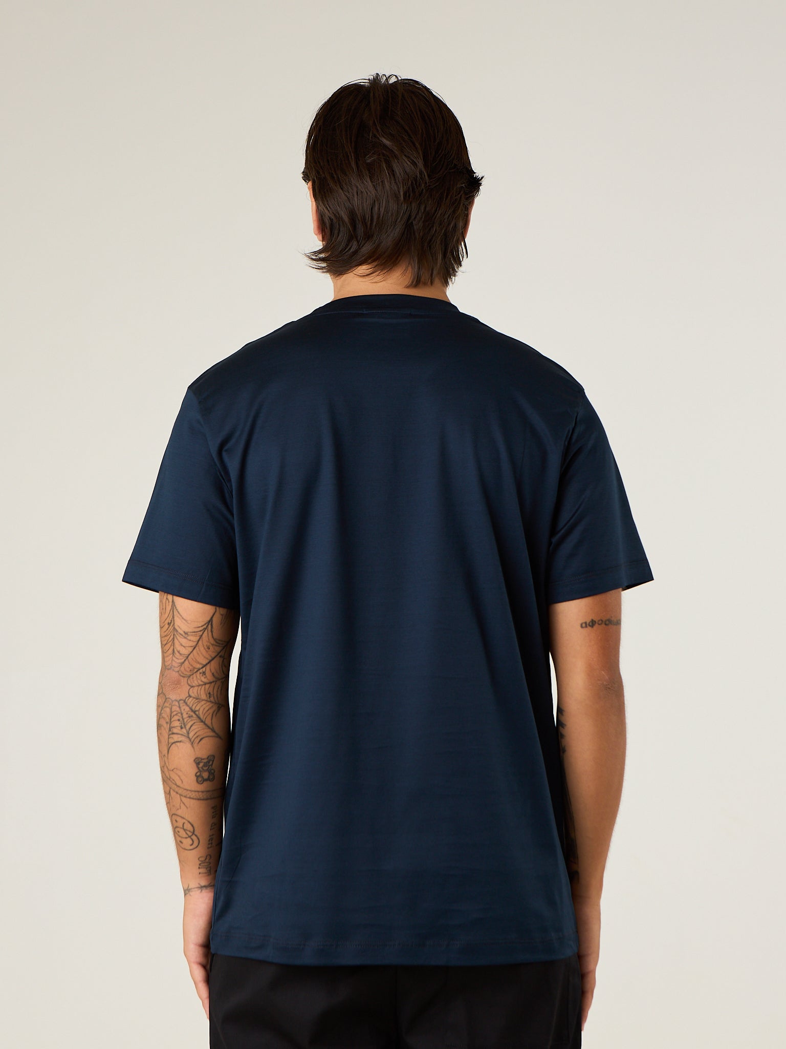 T-shirt basic in filo di scozia