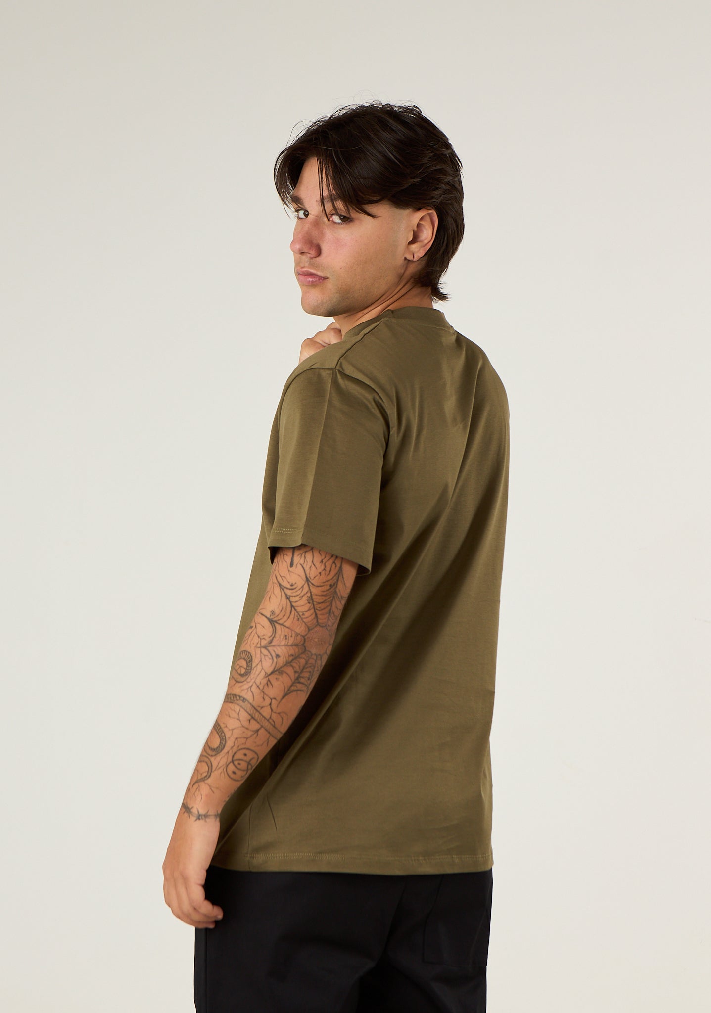 T-shirt basic in filo di scozia