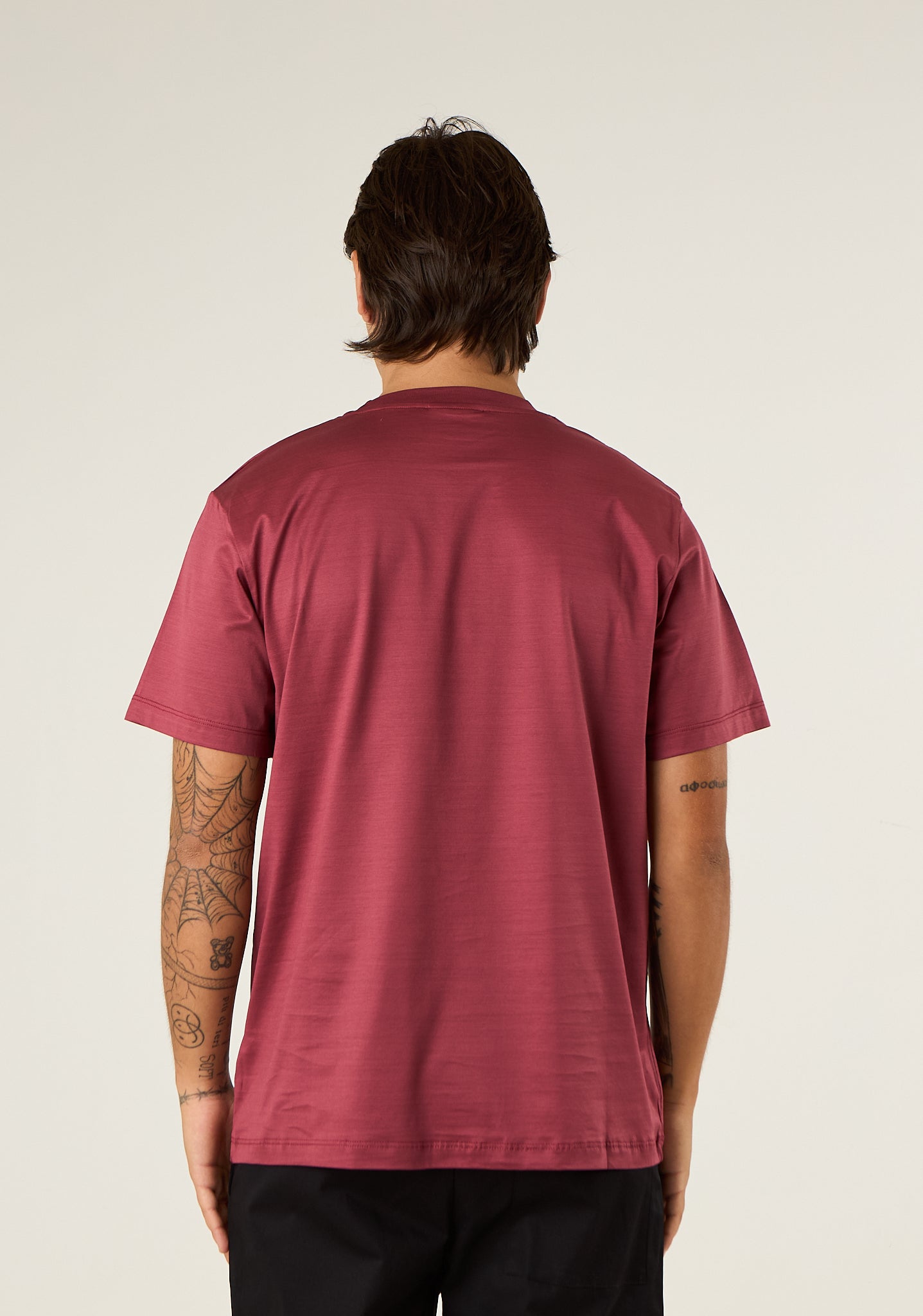 T-shirt basic in filo di scozia